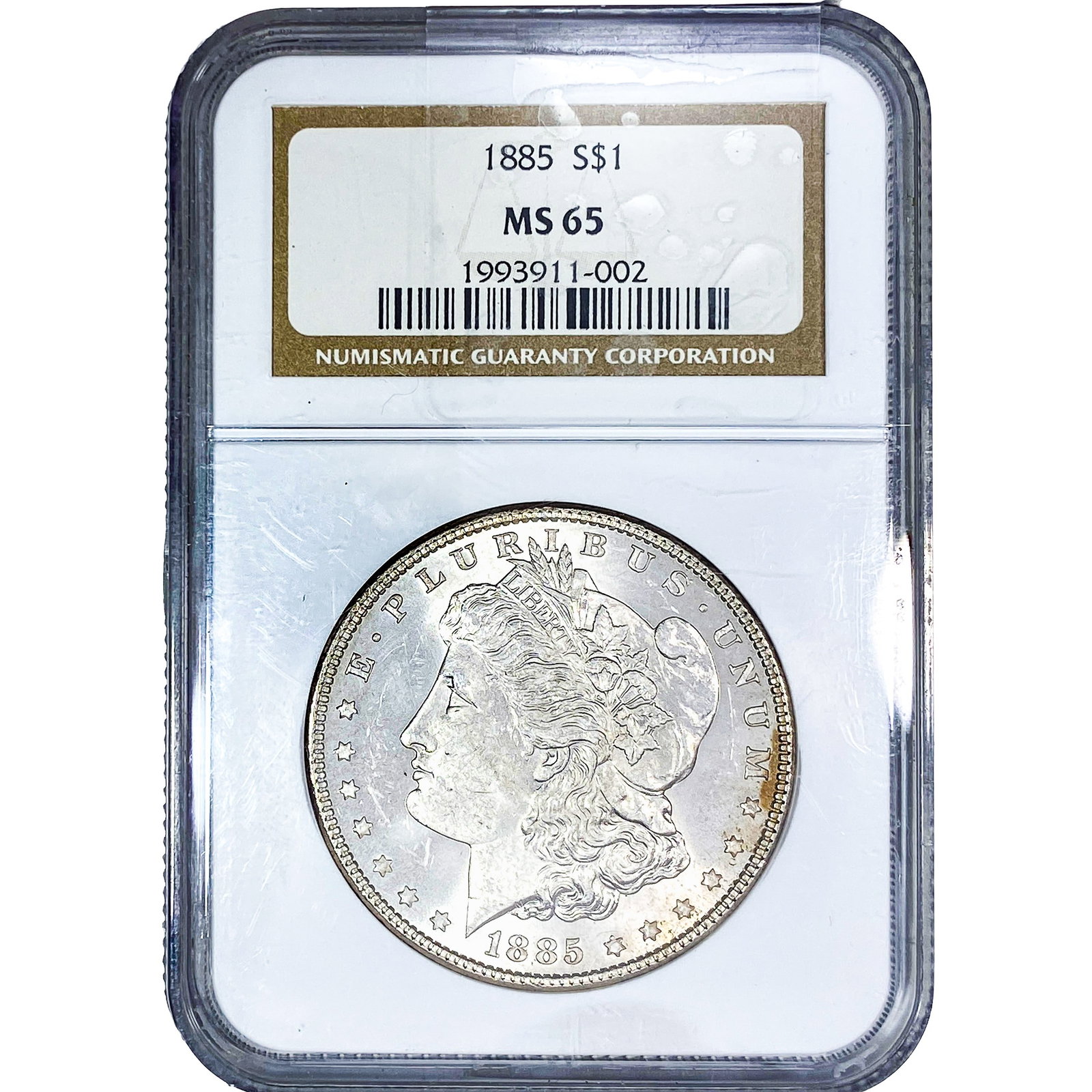 1885 Morgan Silver Dollar NGC MS65: 1885 Morgan Silver Dollar NGC MS65