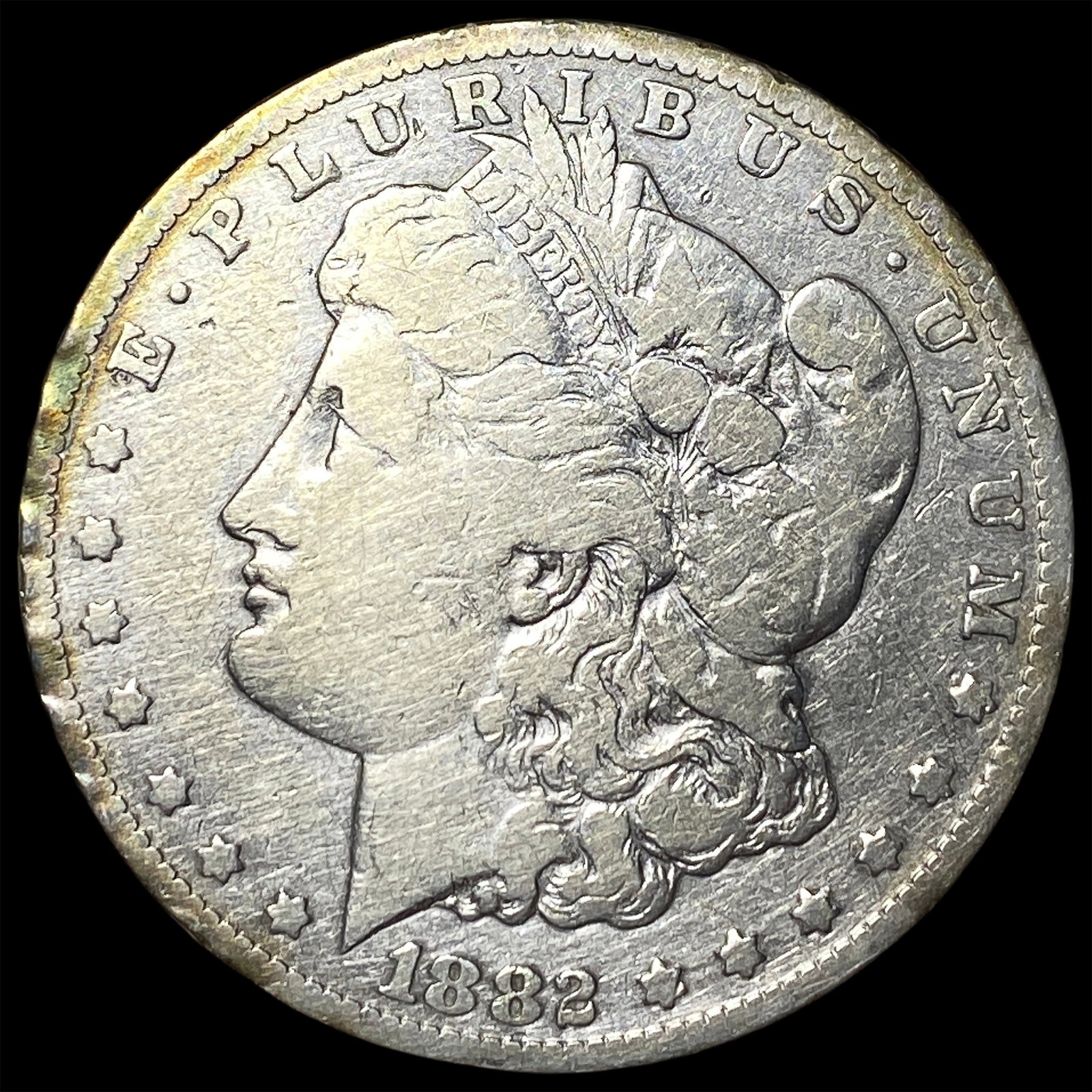 1882-CC Morgan Silver Dollar LIGHTLY CIRCULATED: 1882-CC Morgan Silver Dollar LIGHTLY CIRCULATED