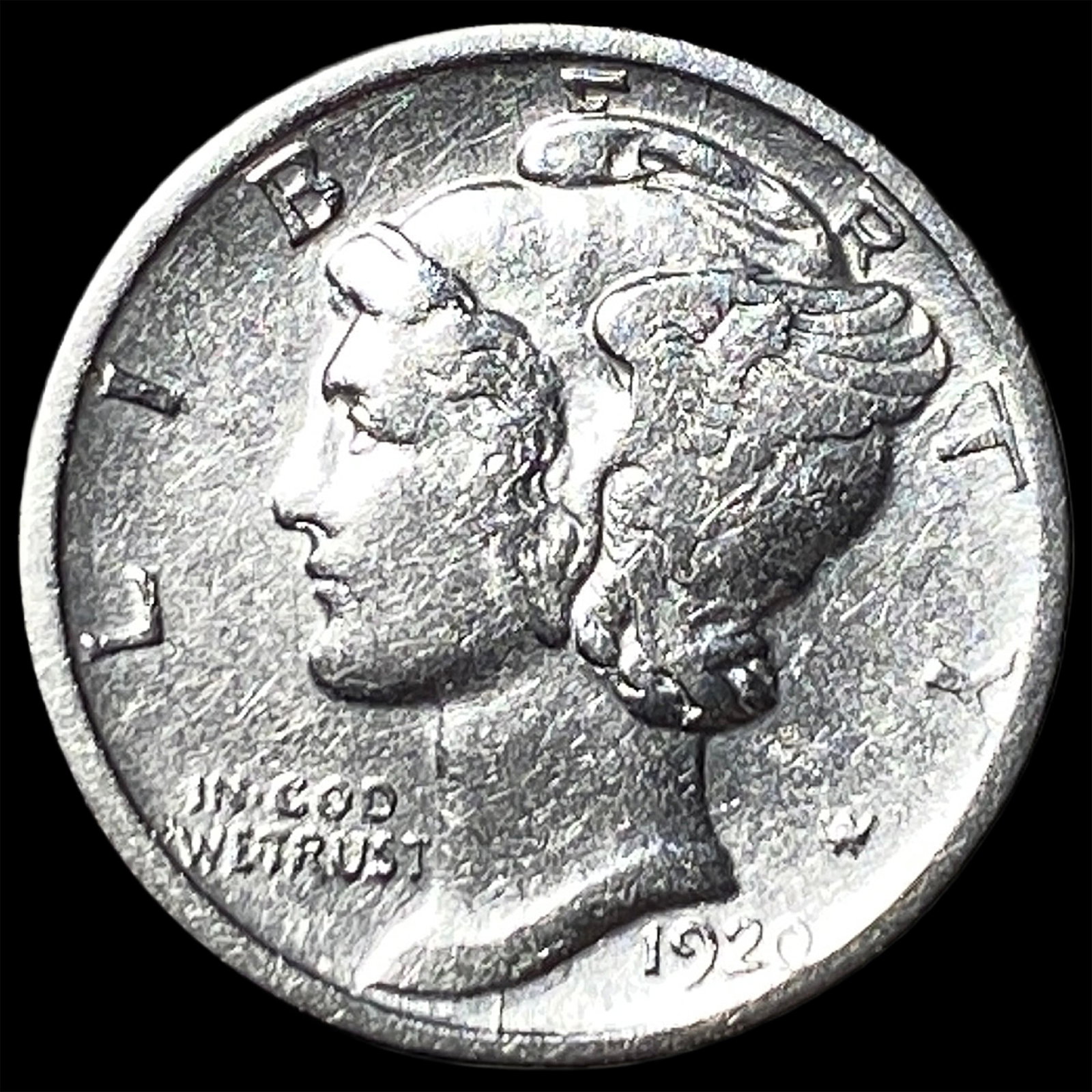 1920 Mercury Dime CLOSELY UNCIRCULATED: 1920 Mercury Dime CLOSELY UNCIRCULATED