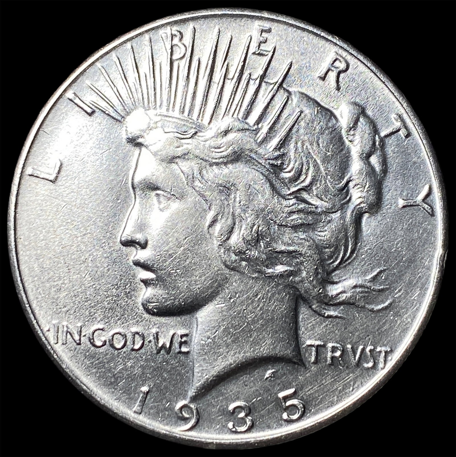 1935 Silver Peace Dollar CLOSELY UNCIRCULATED: 1935 Silver Peace Dollar CLOSELY UNCIRCULATED