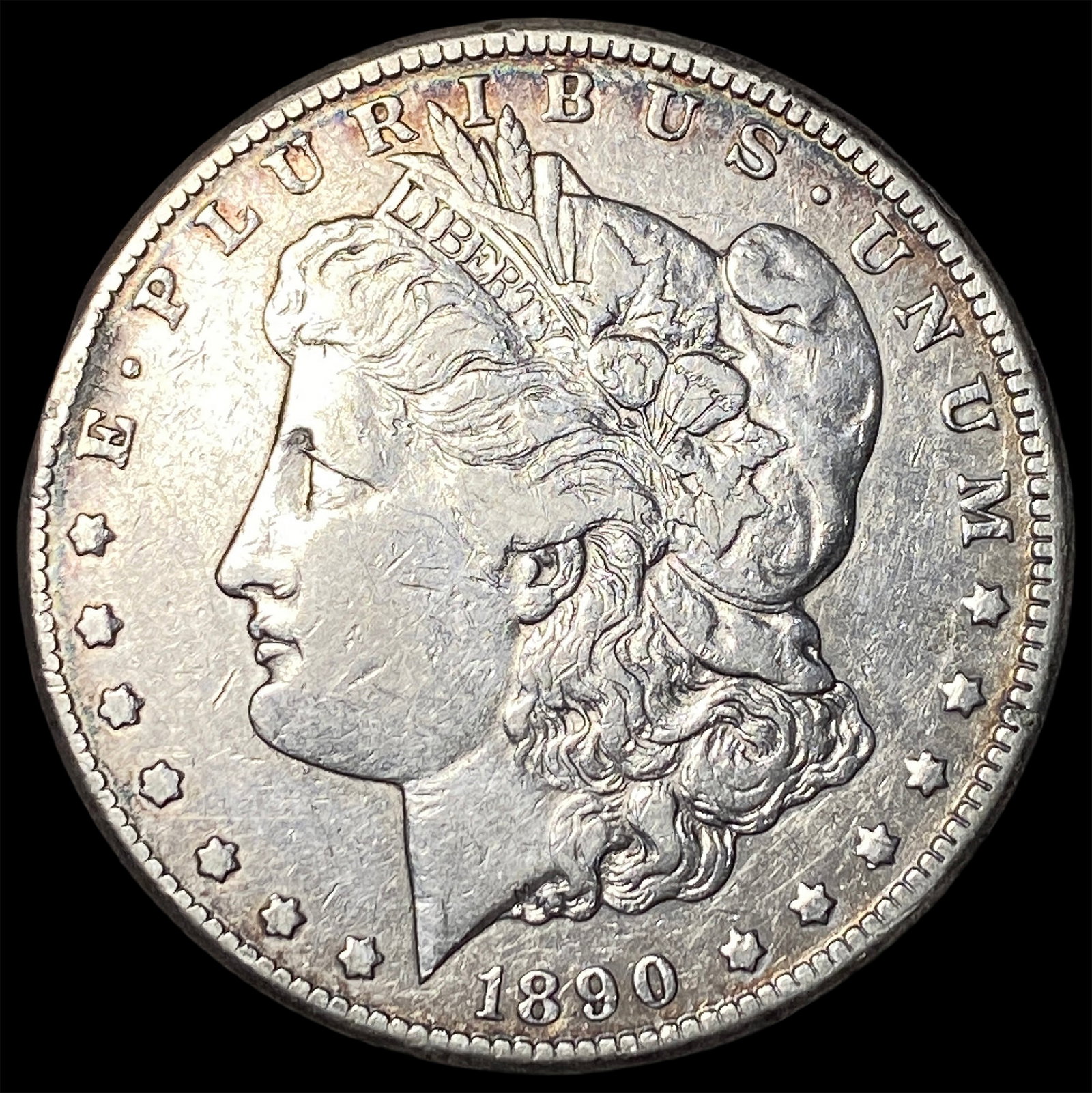 1890-CC Silver Morgan Dollar CLOSELY UNCIRCULATED: 1890-CC Silver Morgan Dollar CLOSELY UNCIRCULATED