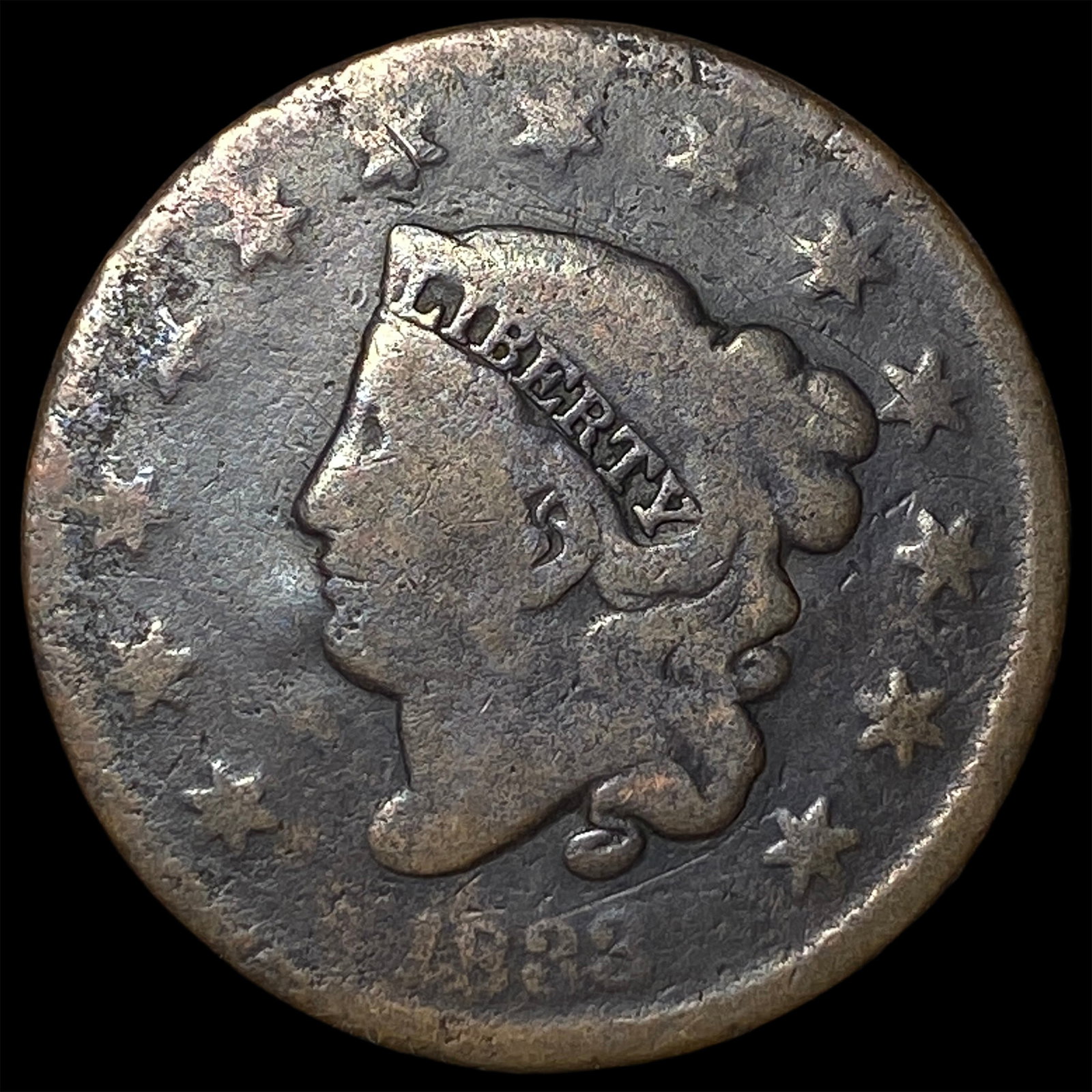 1843 Braided Hair Large Cent NICELY CIRCULATED: 1843 Braided Hair Large Cent NICELY CIRCULATED
