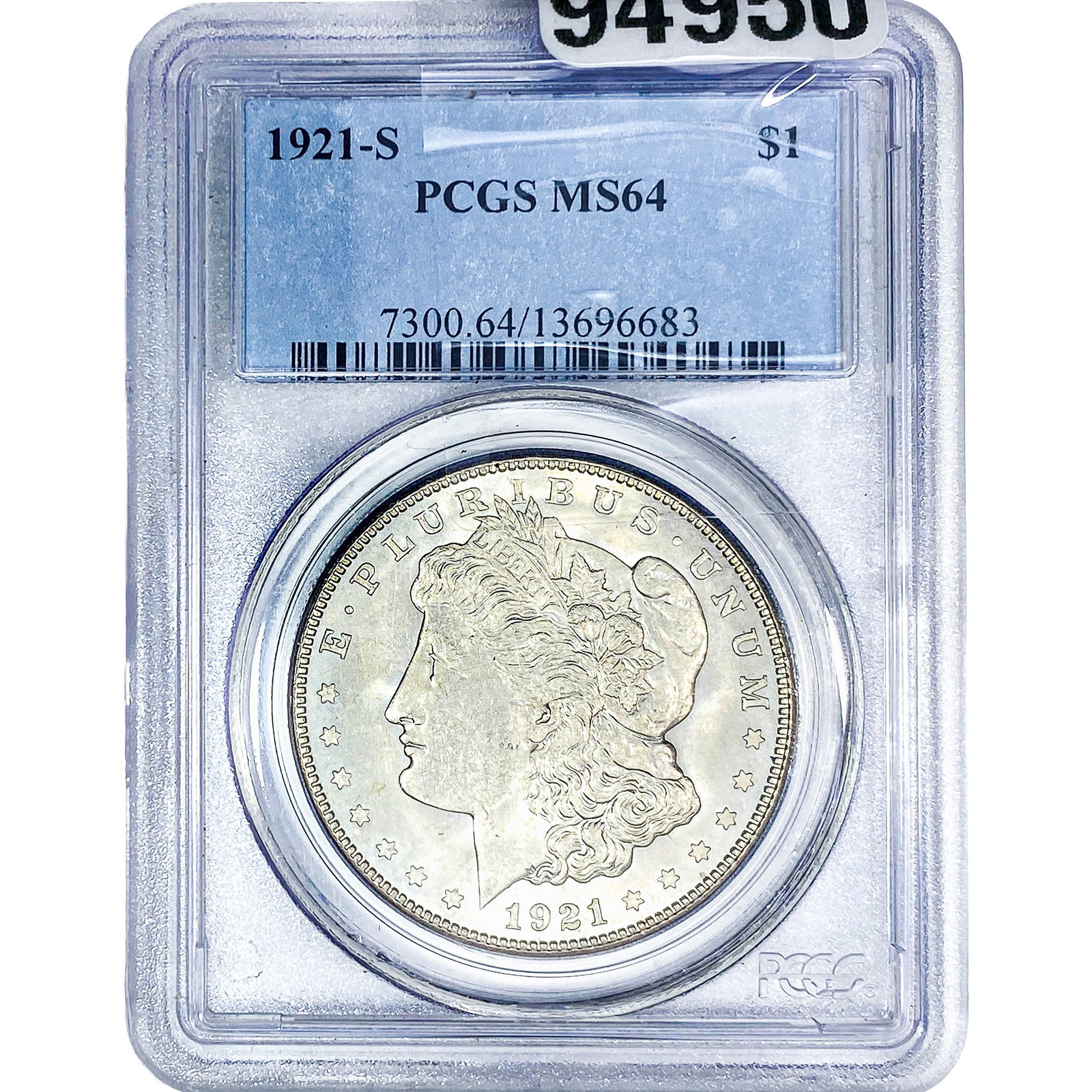 1921-S Morgan Silver Dollar PCGS MS64 (1 of 2)