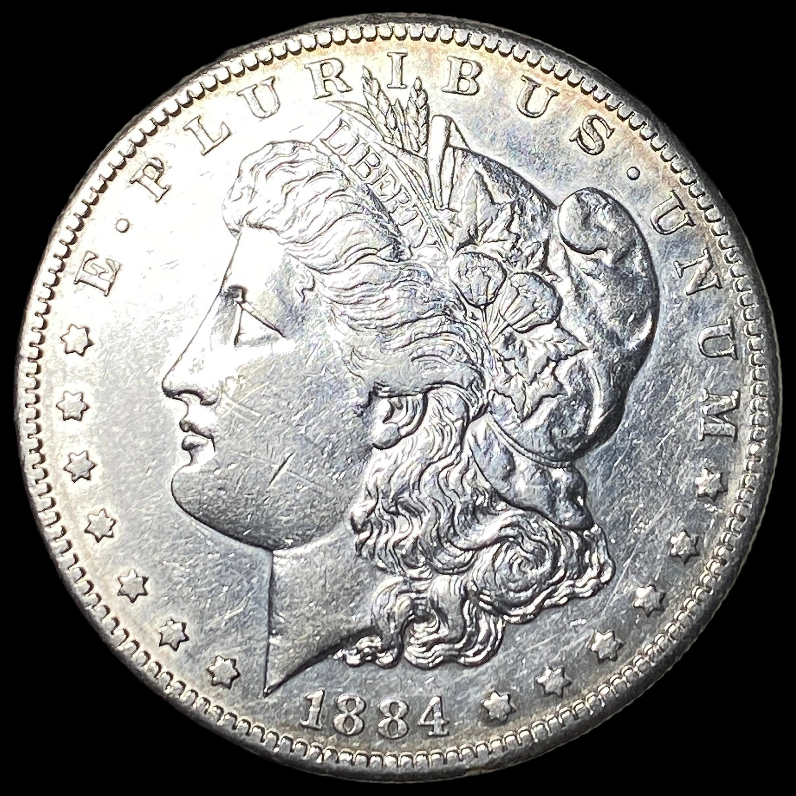 1884-S Silver Morgan Dollar CLOSELY UNCIRCULATED: 1884-S Silver Morgan Dollar CLOSELY UNCIRCULATED