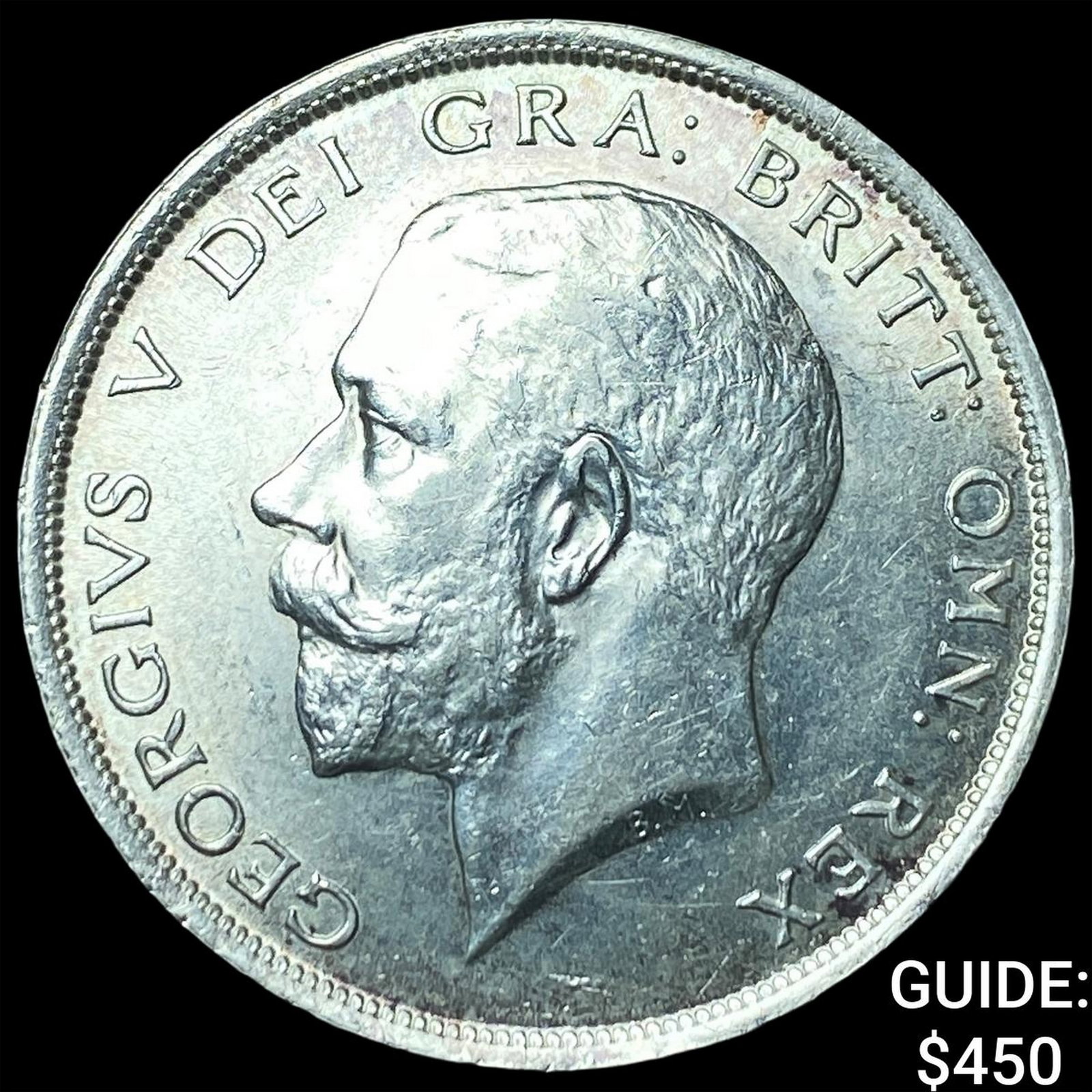 1916 Great Britain Silver Half Crown: 1916 Great Britain Silver Half Crown