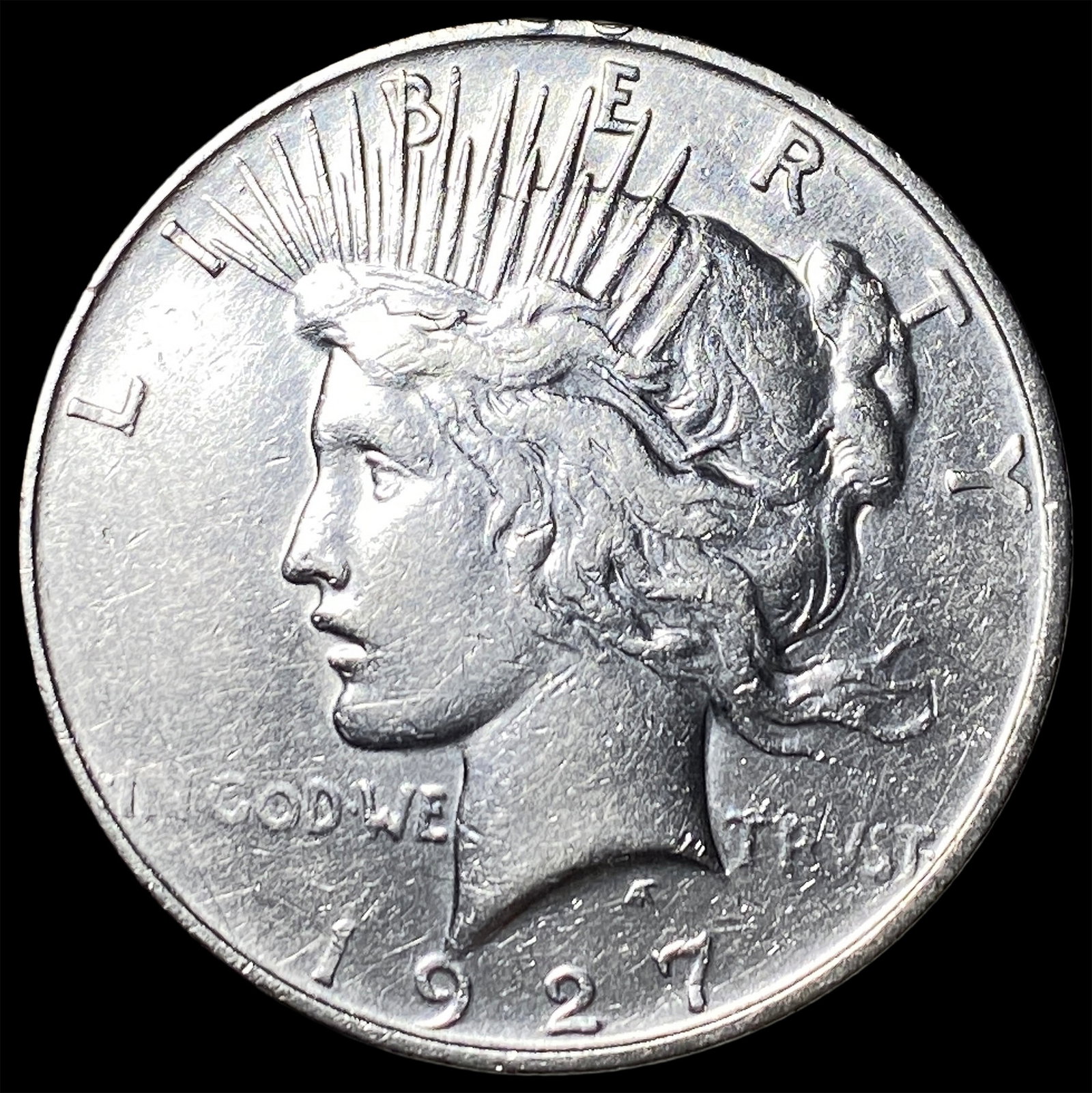 1927 Silver Peace Dollar CLOSELY UNCIRCULATED: 1927 Silver Peace Dollar CLOSELY UNCIRCULATED
