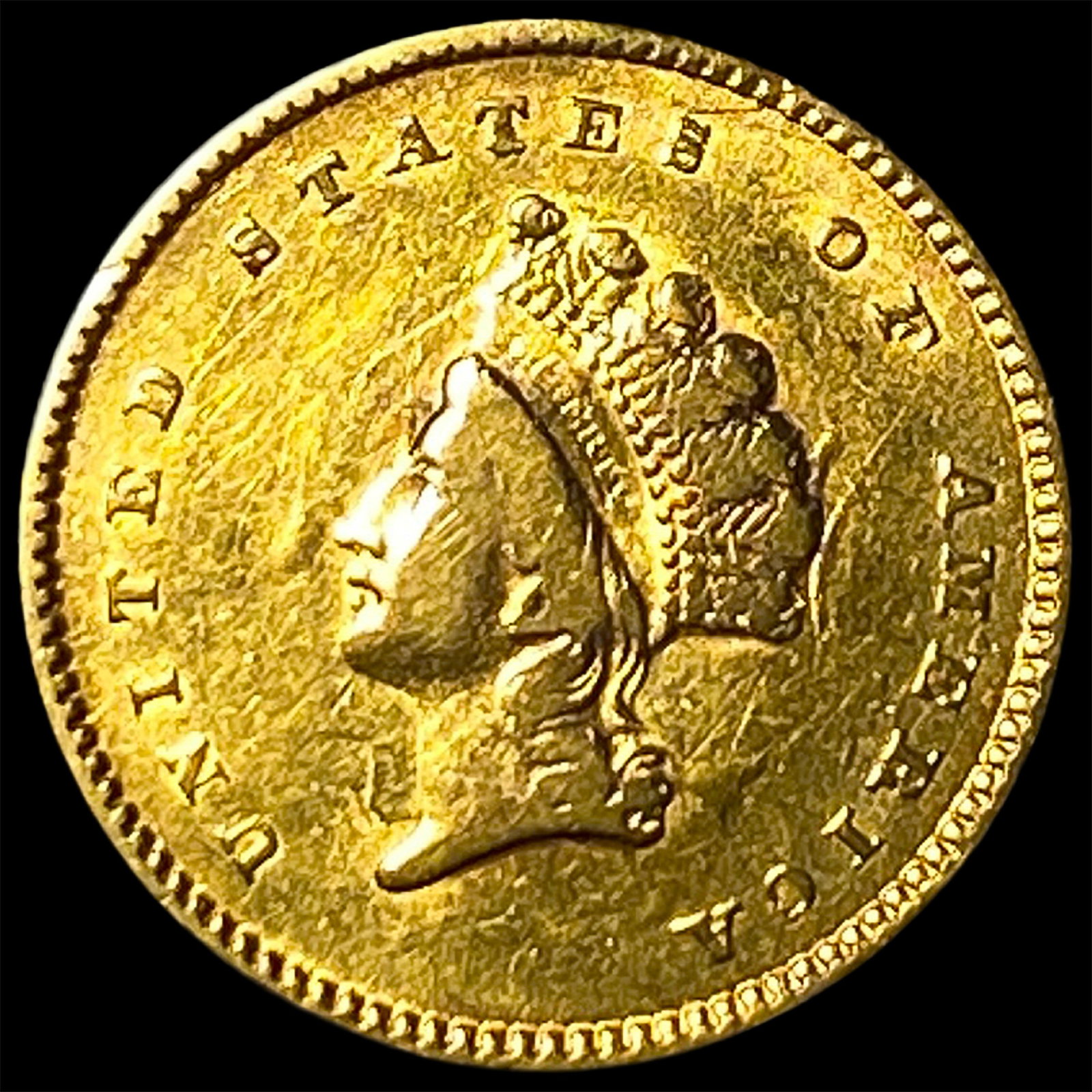 1854 Gold $1 Indian Head Type 2 HIGH GRADE: 1854 Gold $1 Indian Head Type 2 HIGH GRADE