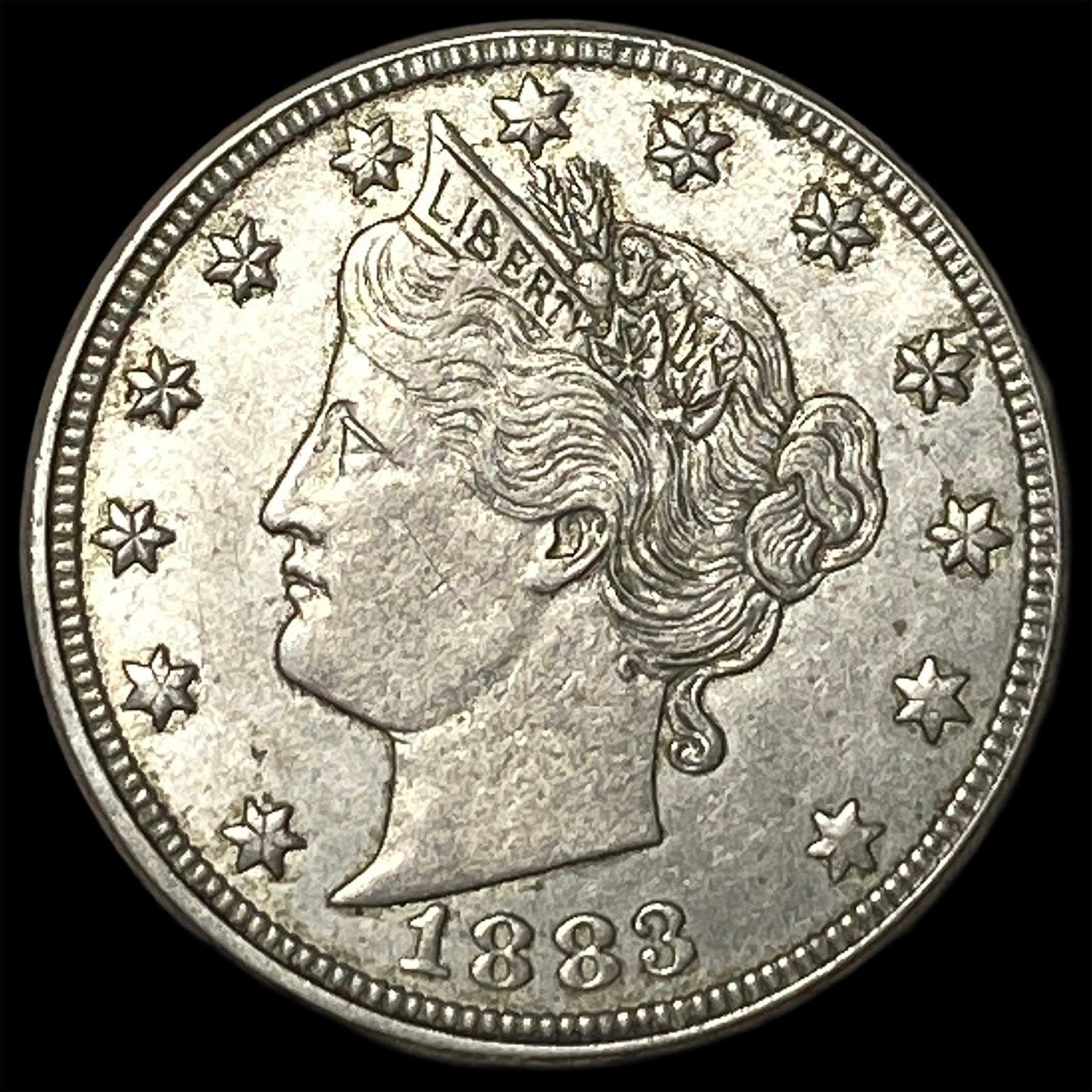 1883 Liberty Head Nickel (No Cents) CLOSELY UNCIRCULATED: 1883 Liberty Head Nickel (No Cents) CLOSELY UNCIRCULATED