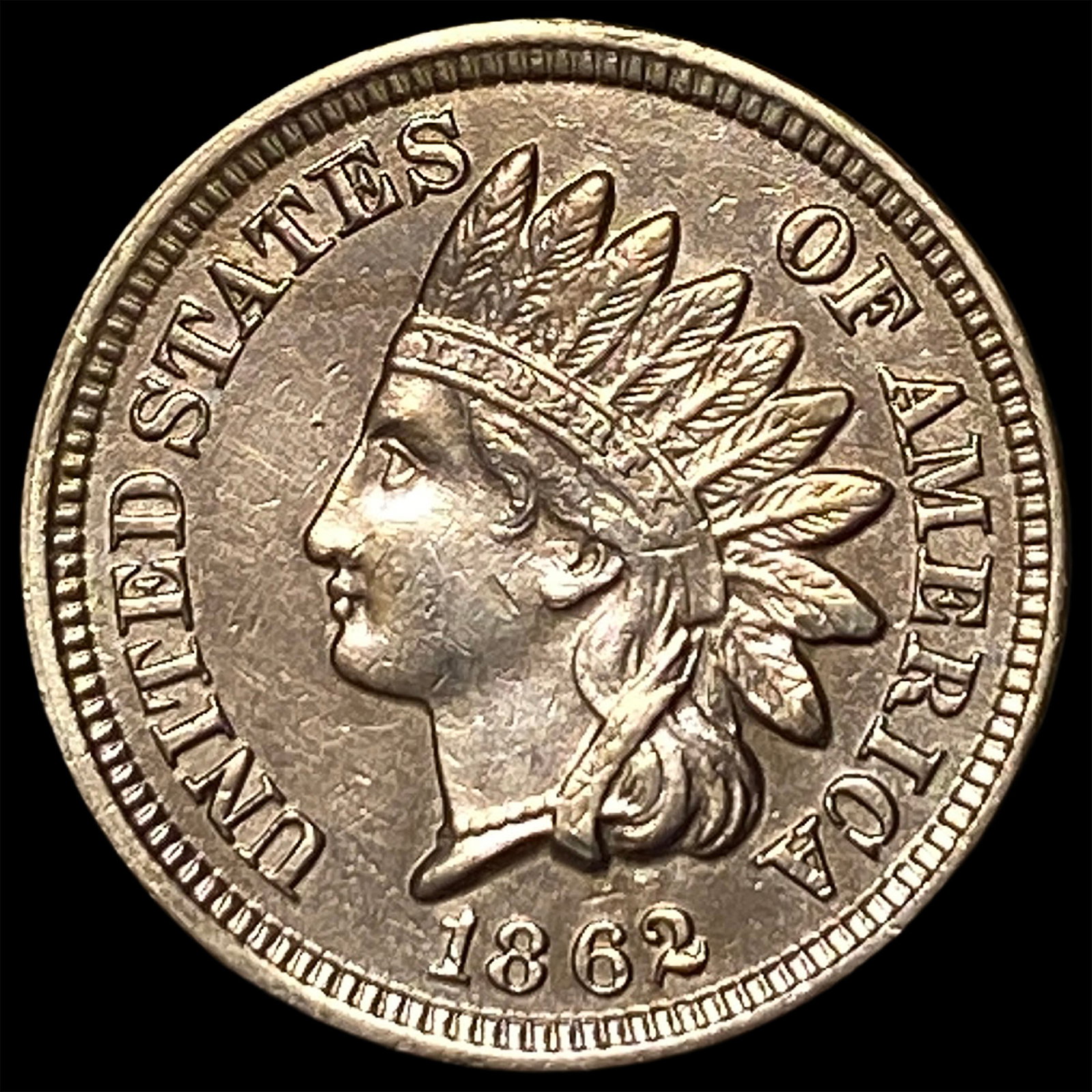 1862 Copper-Nickel Indian Head Cent UNCIRCULATED (1 of 2)
