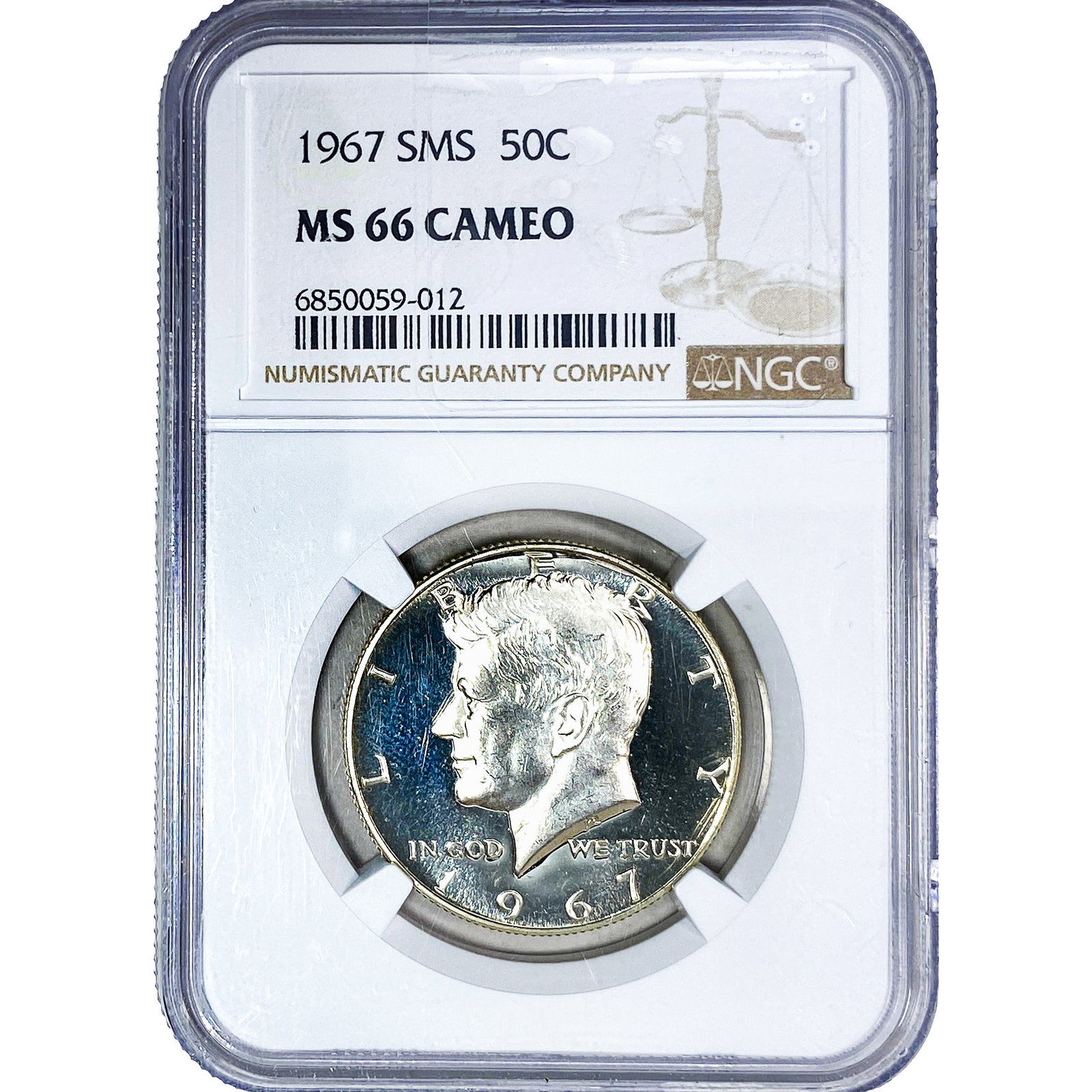 1967 Kennedy Half Dollar NGC MS66 Cameo (1 of 2)