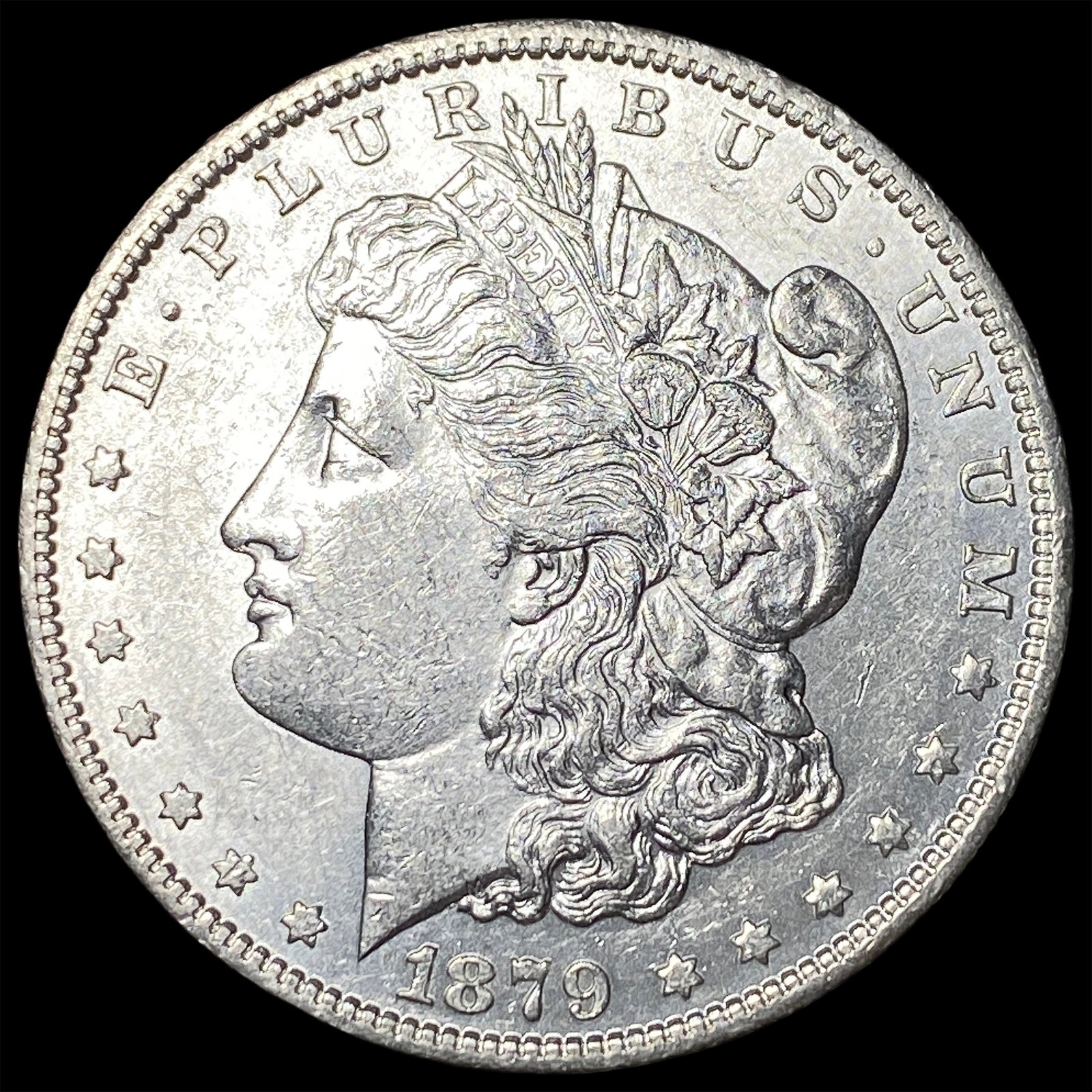 1879 Silver Morgan Dollar CHOICE AU: 1879 Silver Morgan Dollar CHOICE AU