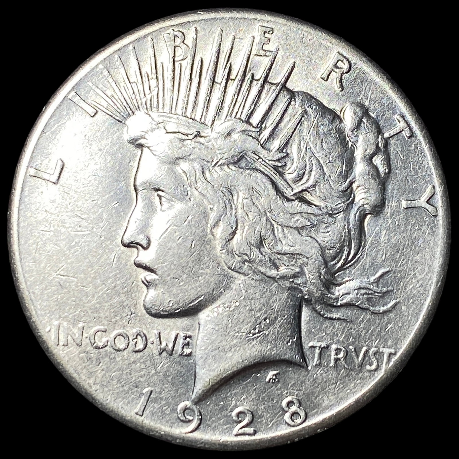1928 Silver Peace Dollar CLOSELY UNCIRCULATED: 1928 Silver Peace Dollar CLOSELY UNCIRCULATED