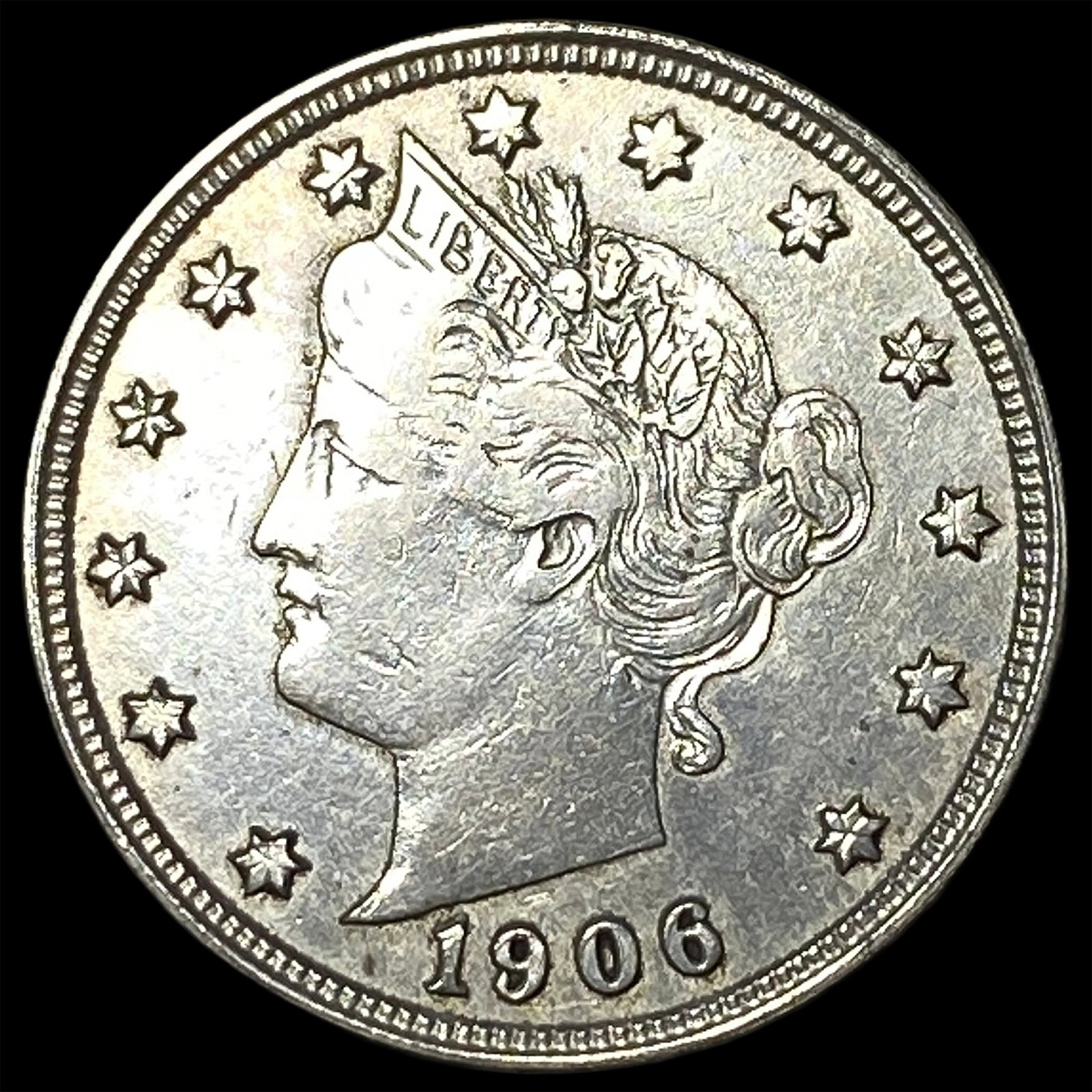 1906 Liberty Head Nickel NEARLY UNCIRCULATED: 1906 Liberty Head Nickel NEARLY UNCIRCULATED