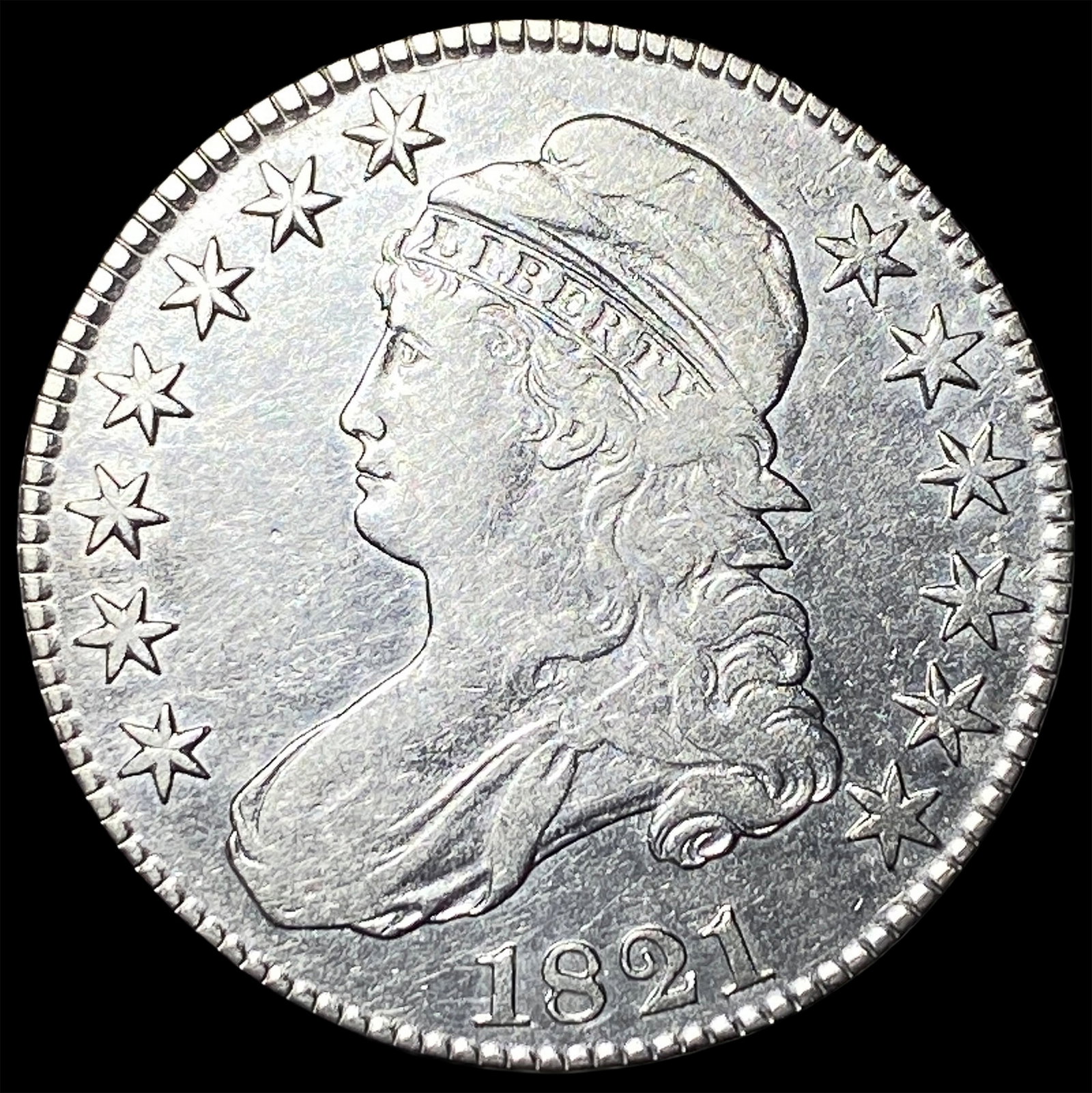 1821 Capped Bust Half Dollar UNCIRCULATED: 1821 Capped Bust Half Dollar UNCIRCULATED