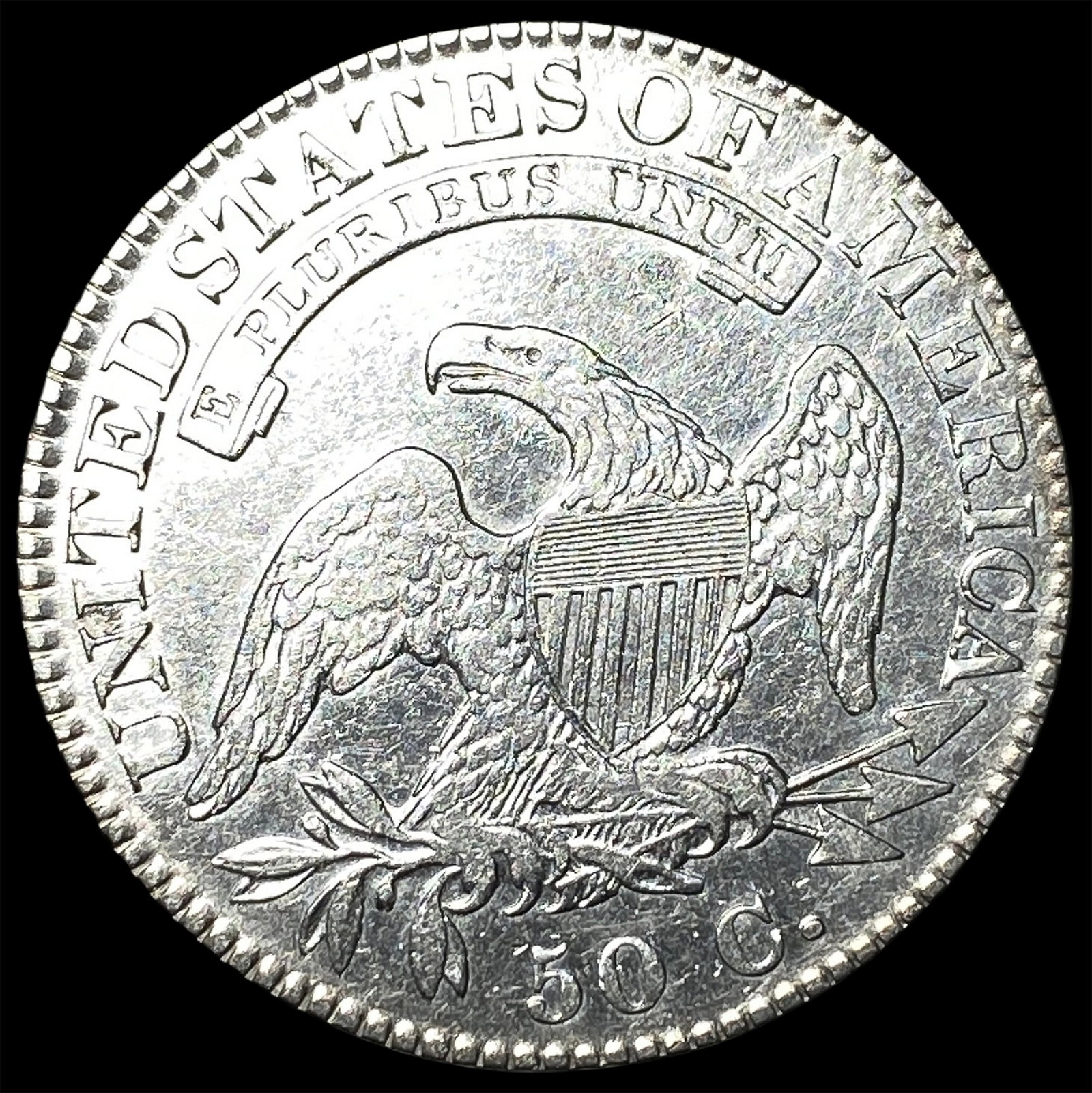 1821 Capped Bust Half Dollar UNCIRCULATED - 2