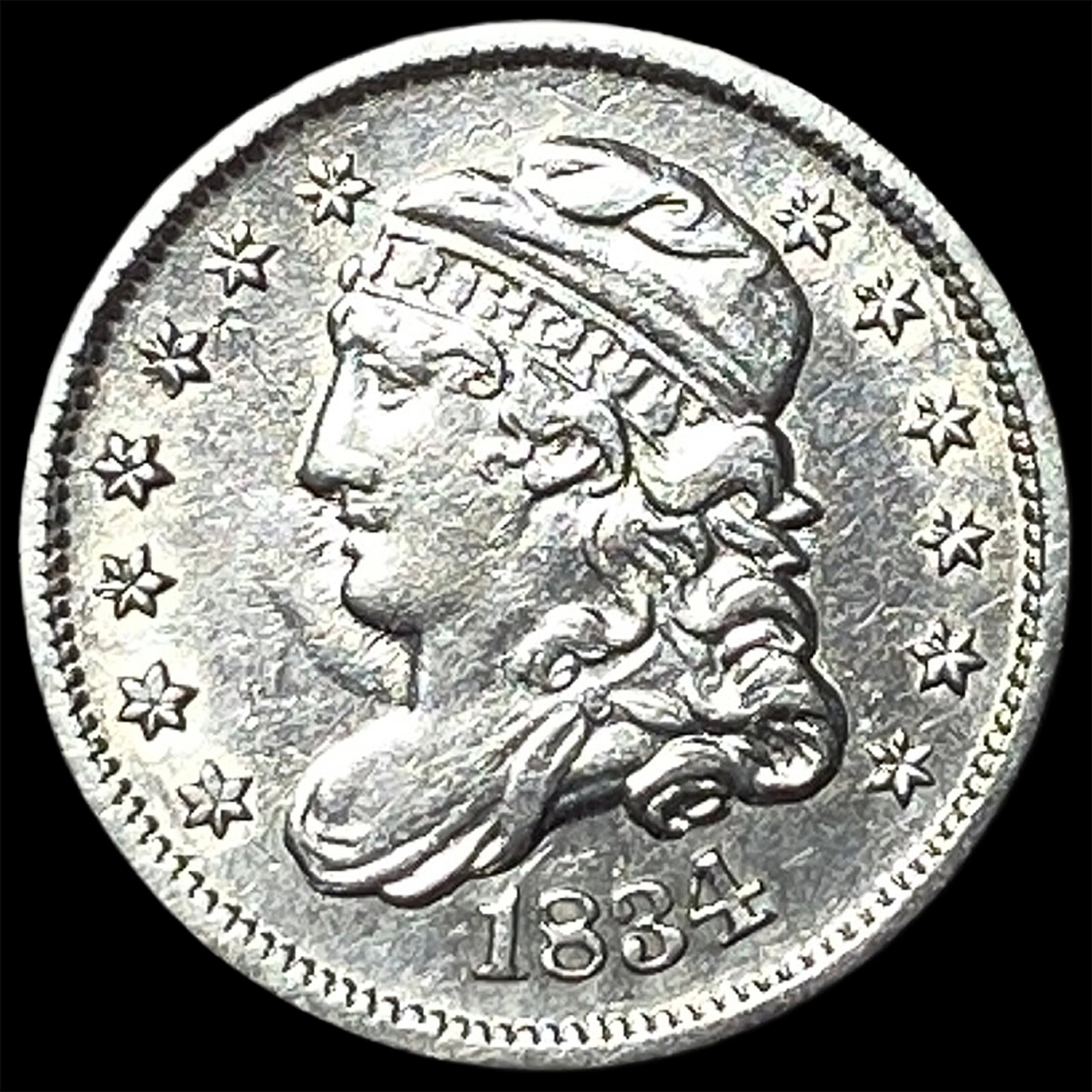 1834 Capped Bust Half Dime UNCIRCULATED (1 of 2)
