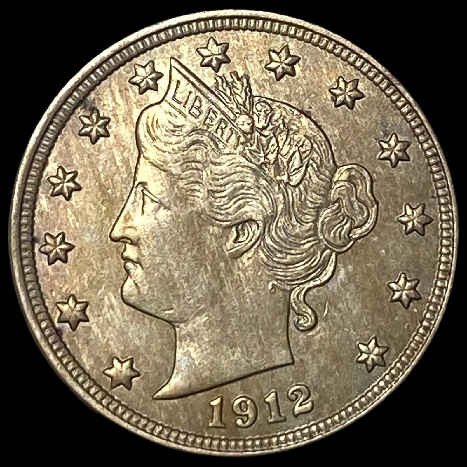 1912-D Liberty Head Nickel CHOICE AU: 1912-D Liberty Head Nickel CHOICE AU
