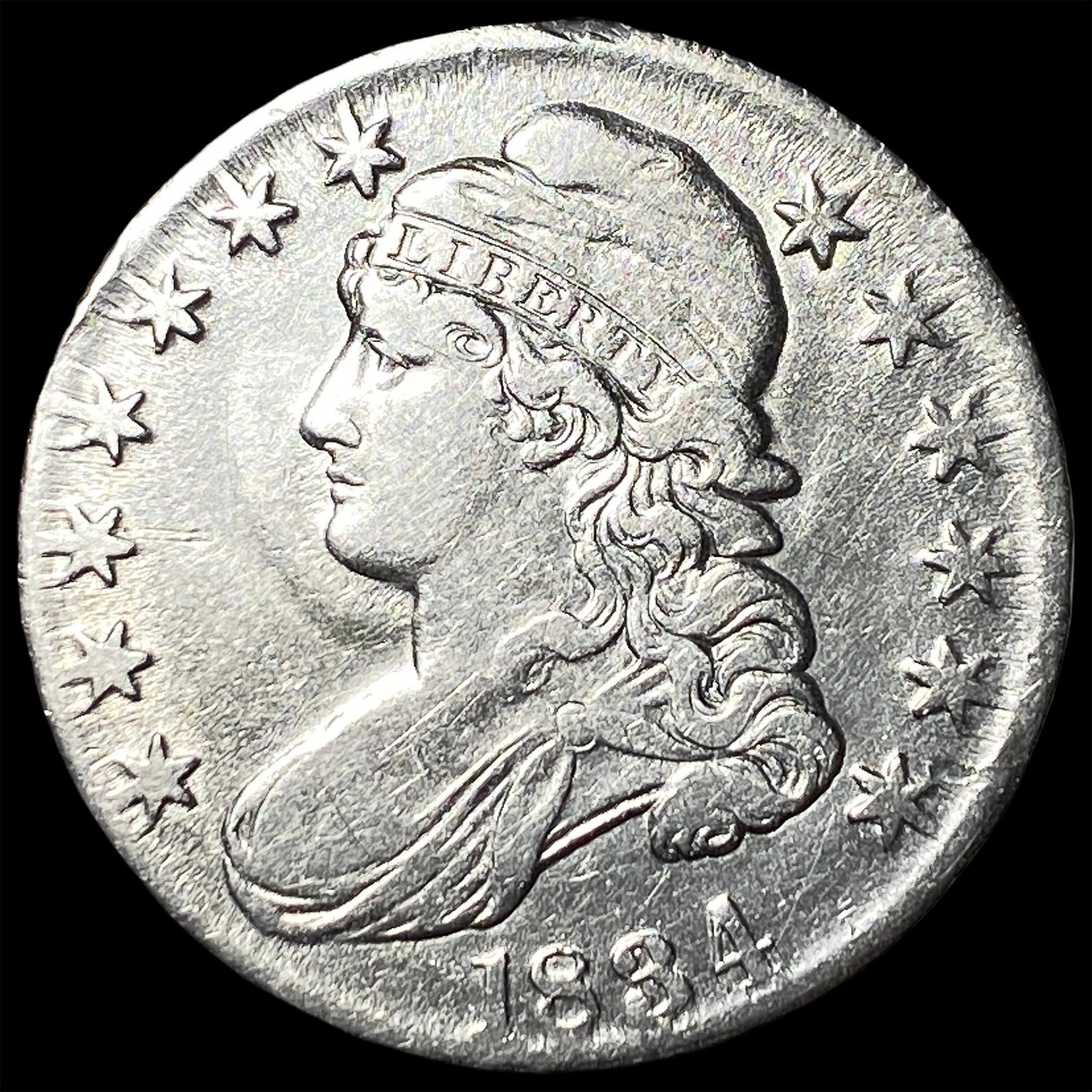 1834 Capped Bust Half Dollar CLOSELY UNCIRCULATED (1 of 2)