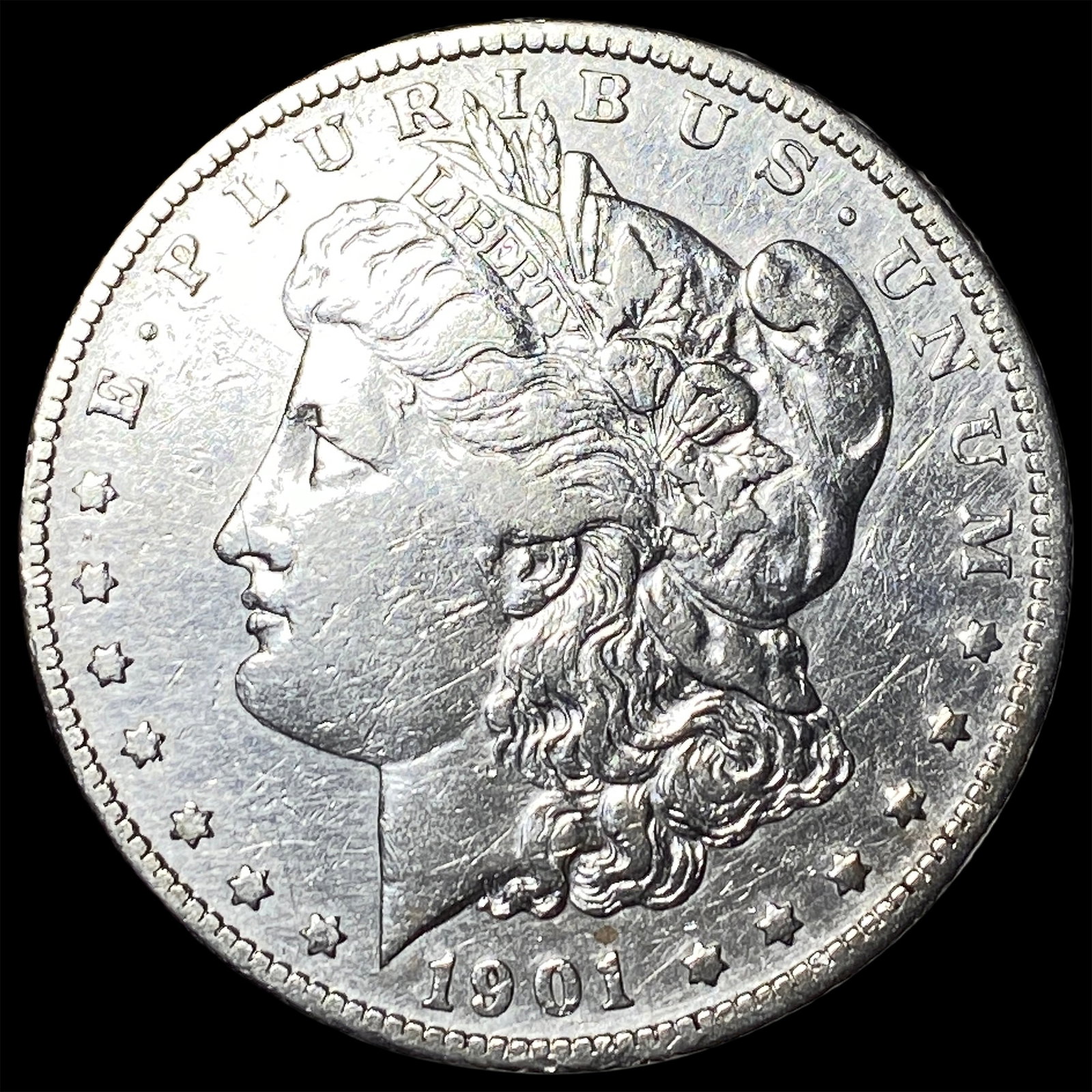 1901-S Silver Morgan Dollar CLOSELY UNCIRCULATED: 1901-S Silver Morgan Dollar CLOSELY UNCIRCULATED