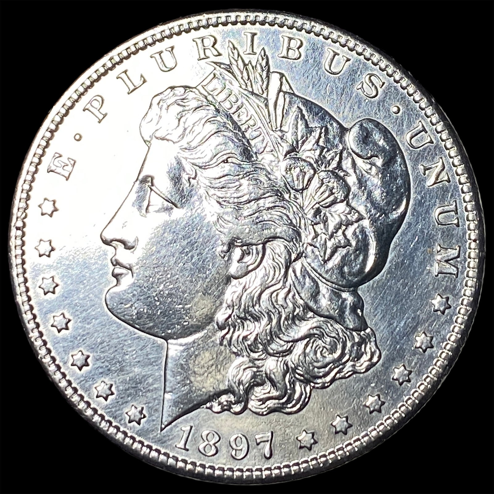 1897-S Silver Morgan Dollar CLOSELY UNCIRCULATED: 1897-S Silver Morgan Dollar CLOSELY UNCIRCULATED