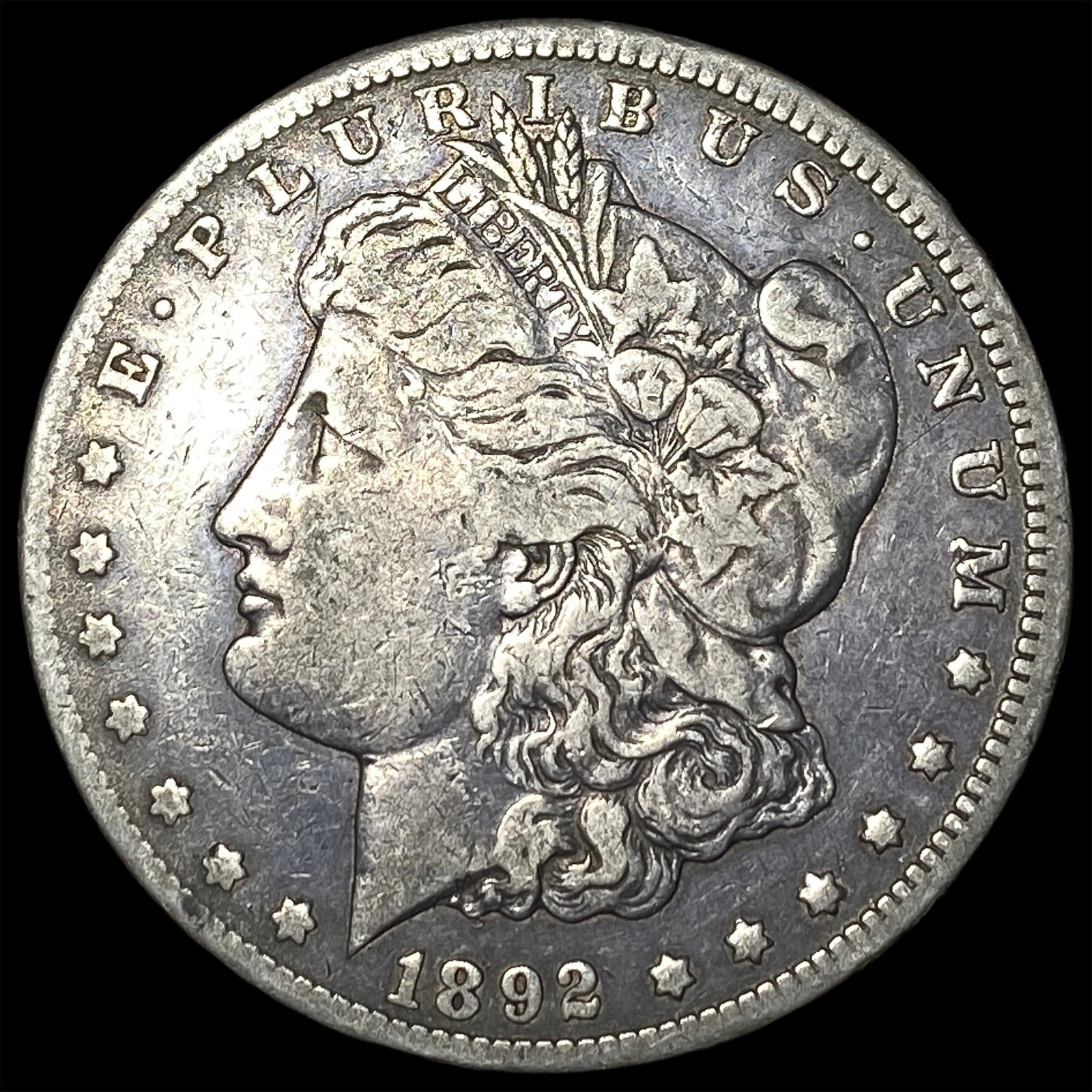 1892-CC Silver Morgan Dollar NEARLY UNCIRCULATED: 1892-CC Silver Morgan Dollar NEARLY UNCIRCULATED