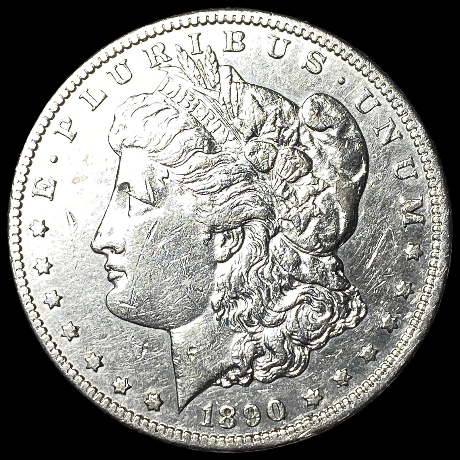 1890-CC Silver Morgan Dollar CHOICE AU: 1890-CC Silver Morgan Dollar CHOICE AU