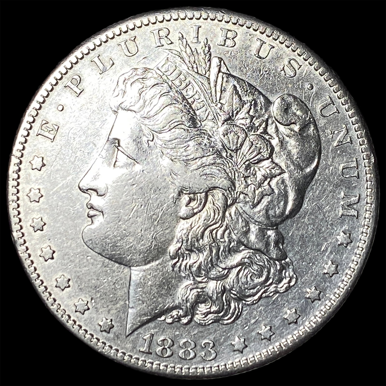 1883-S Silver Morgan Dollar CHOICE AU: 1883-S Silver Morgan Dollar CHOICE AU