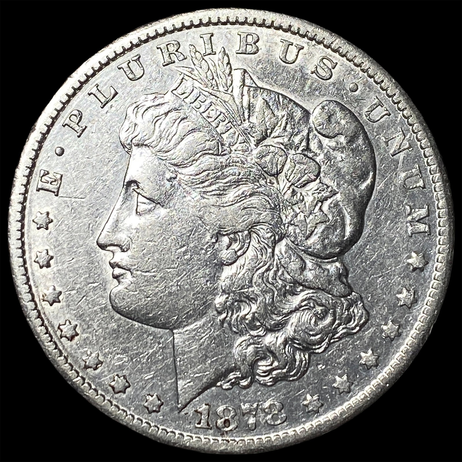 1878-CC Silver Morgan Dollar CLOSELY UNCIRCULATED: 1878-CC Silver Morgan Dollar CLOSELY UNCIRCULATED