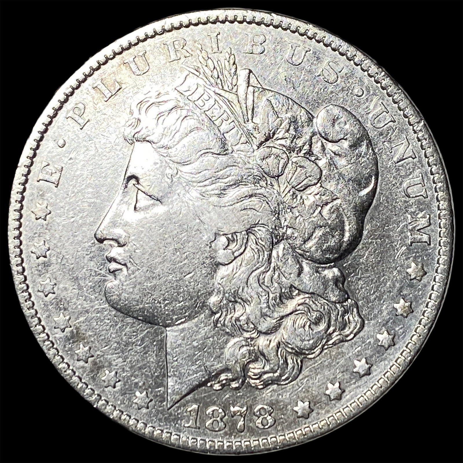 1878 Silver Morgan Dollar CLOSELY UNCIRCULATED: 1878 Silver Morgan Dollar CLOSELY UNCIRCULATED