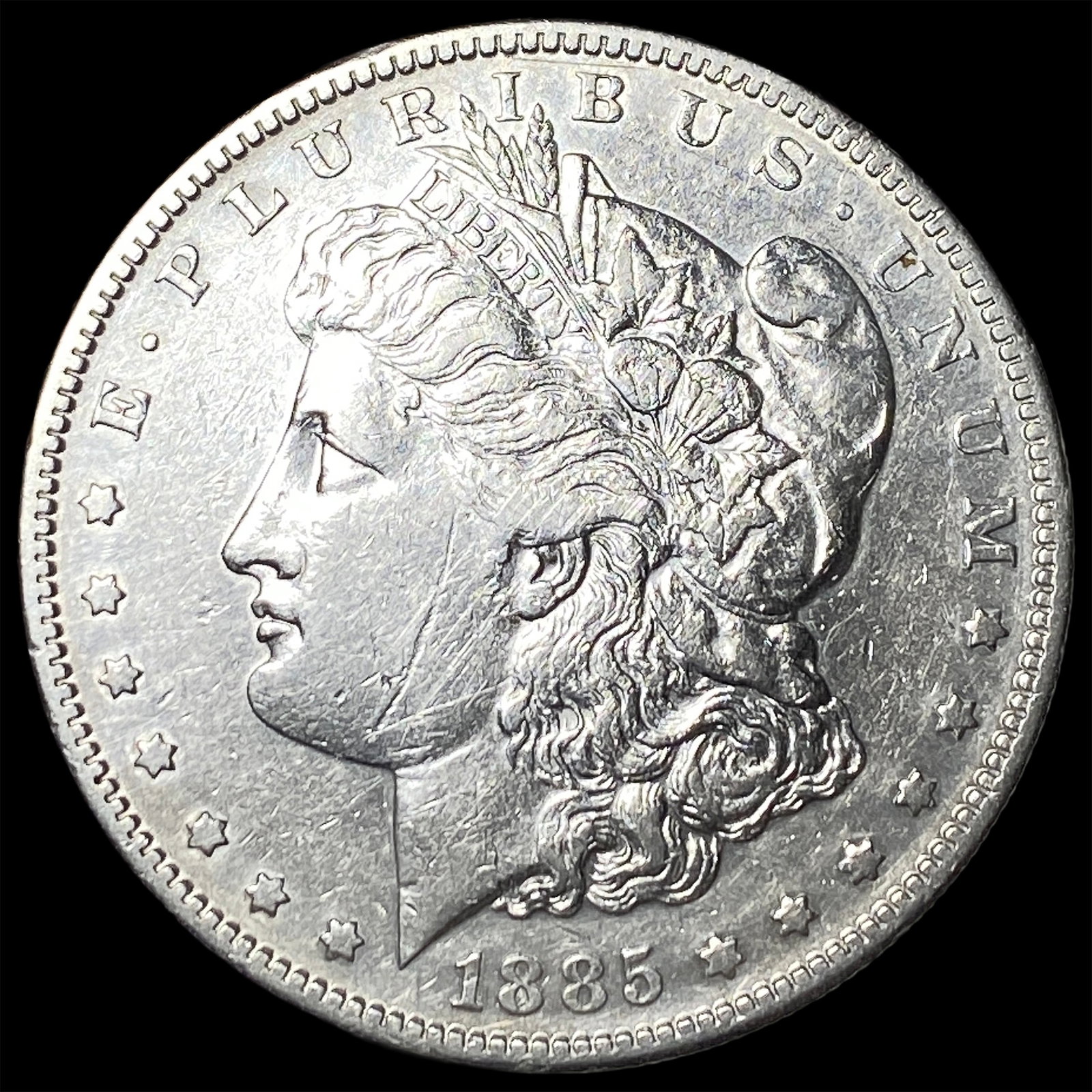 1885-S Silver Morgan Dollar CLOSELY UNCIRCULATED: 1885-S Silver Morgan Dollar CLOSELY UNCIRCULATED