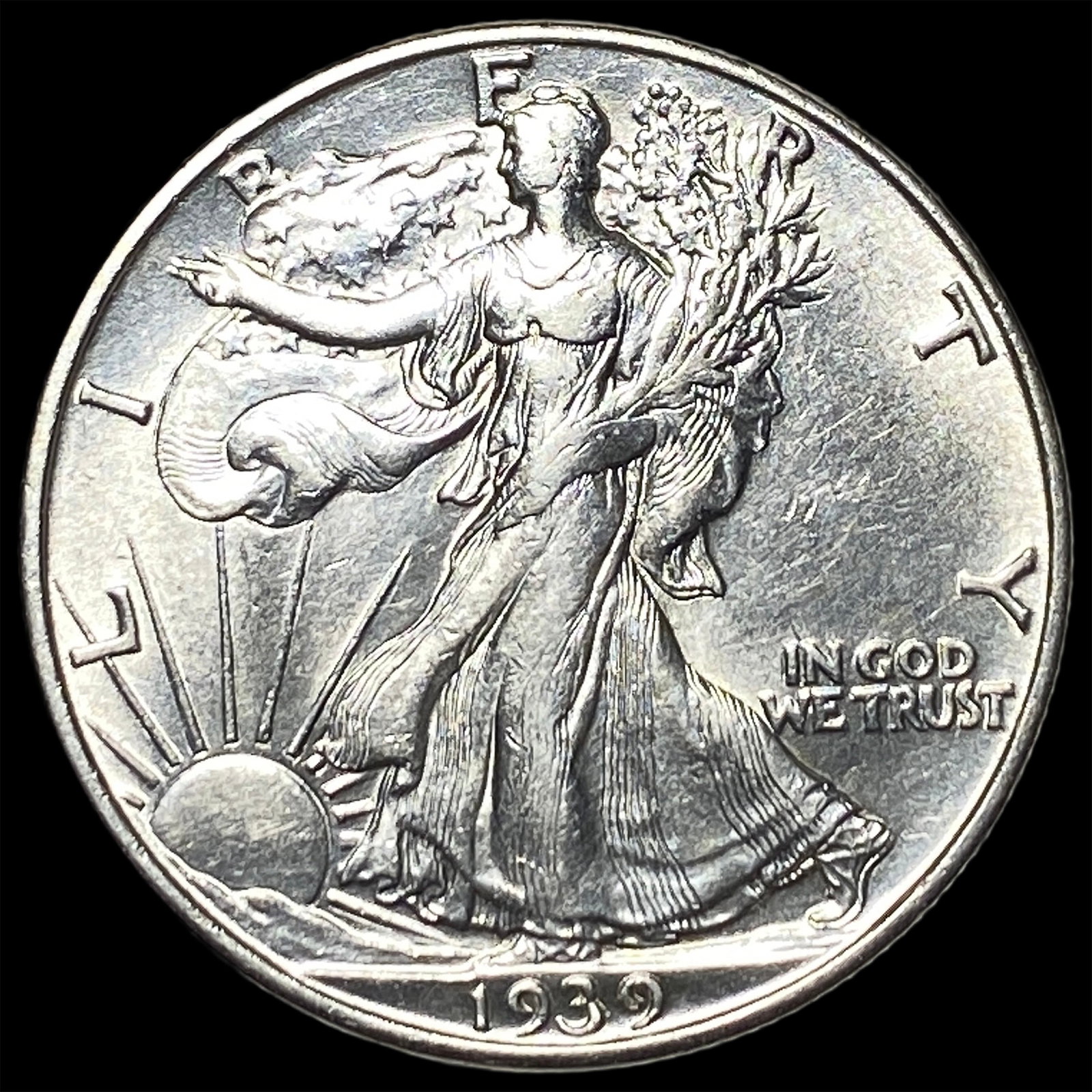 1939-D Silver Walking Liberty Half Dollar UNCIRCULATED (1 of 2)
