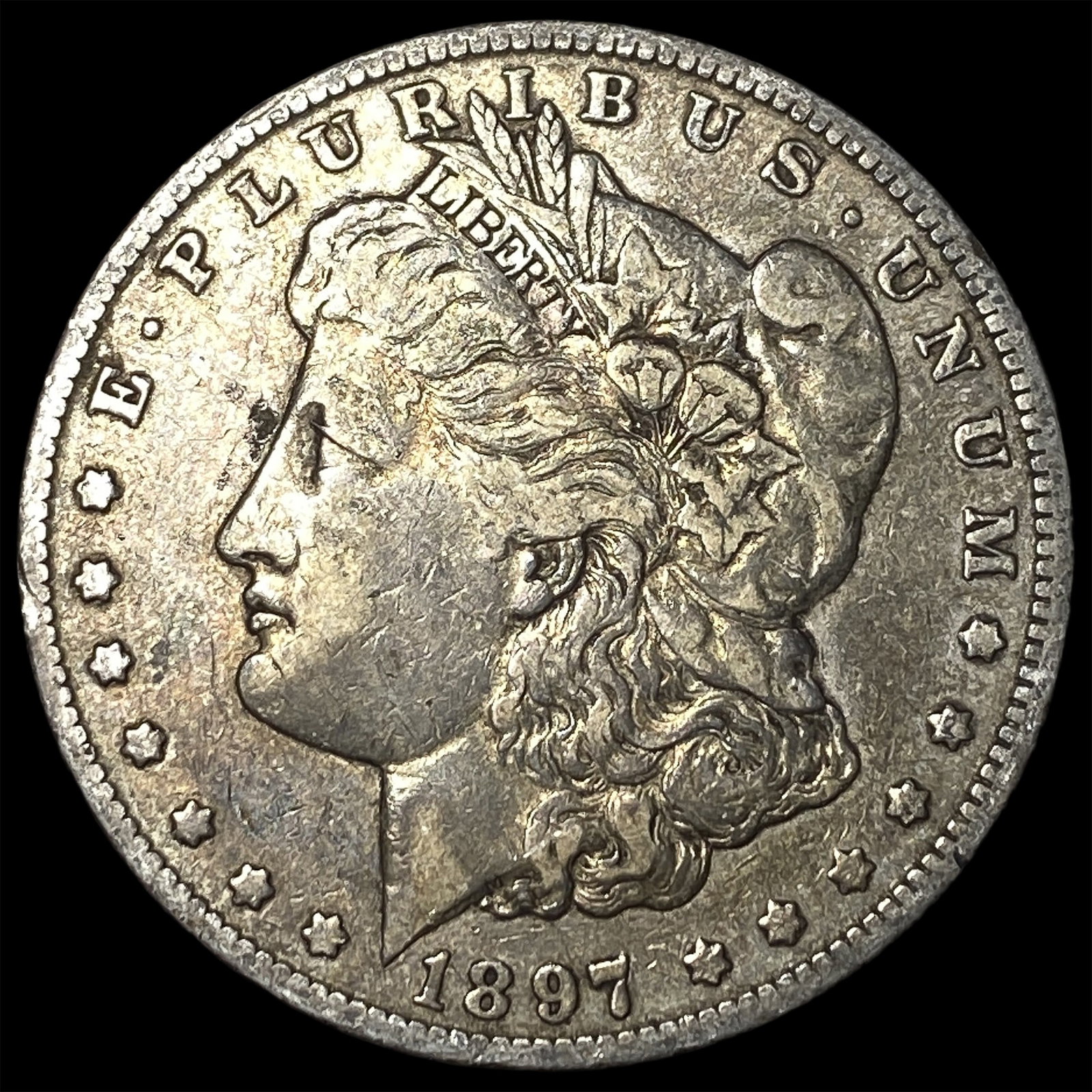 1897 Silver Morgan Dollar NEARLY UNCIRCULATED: 1897 Silver Morgan Dollar NEARLY UNCIRCULATED