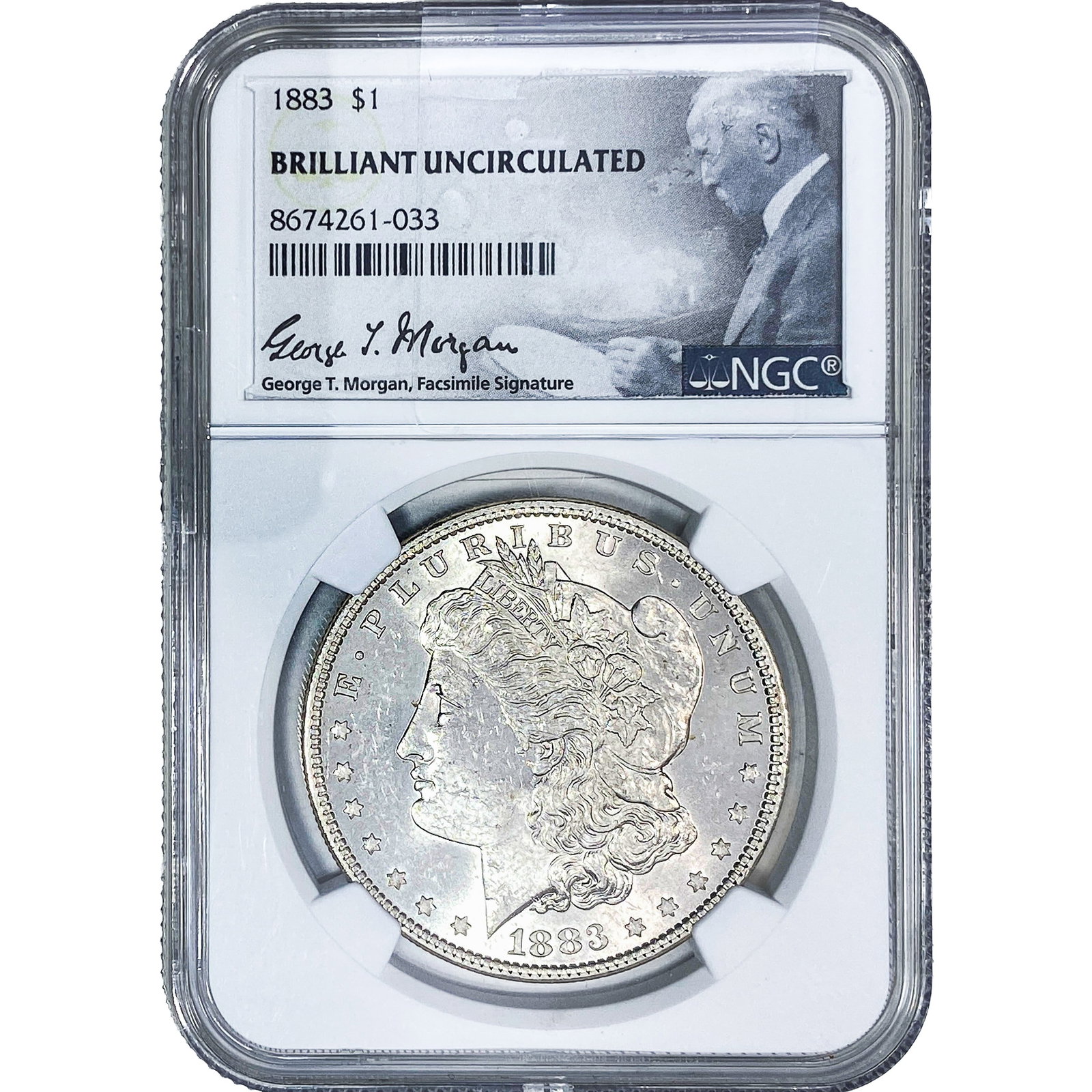 1883 Morgan Silver Dollar NGC BU: 1883 Morgan Silver Dollar NGC BU