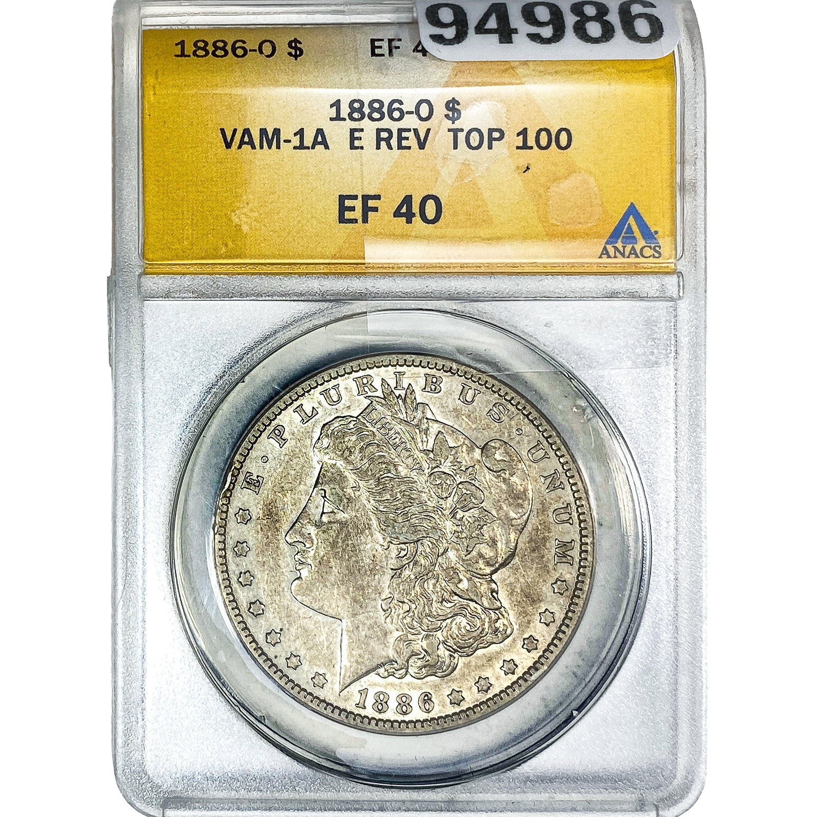 1886-O Morgan Silver Dollar ANACS EF40 (1 of 2)