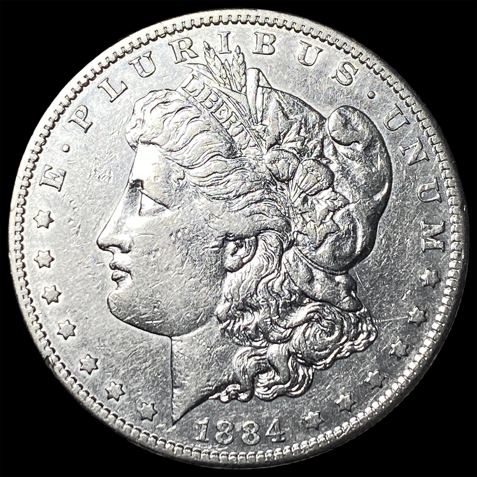 1884-S Silver Morgan Dollar CLOSELY UNCIRCULATED: 1884-S Silver Morgan Dollar CLOSELY UNCIRCULATED