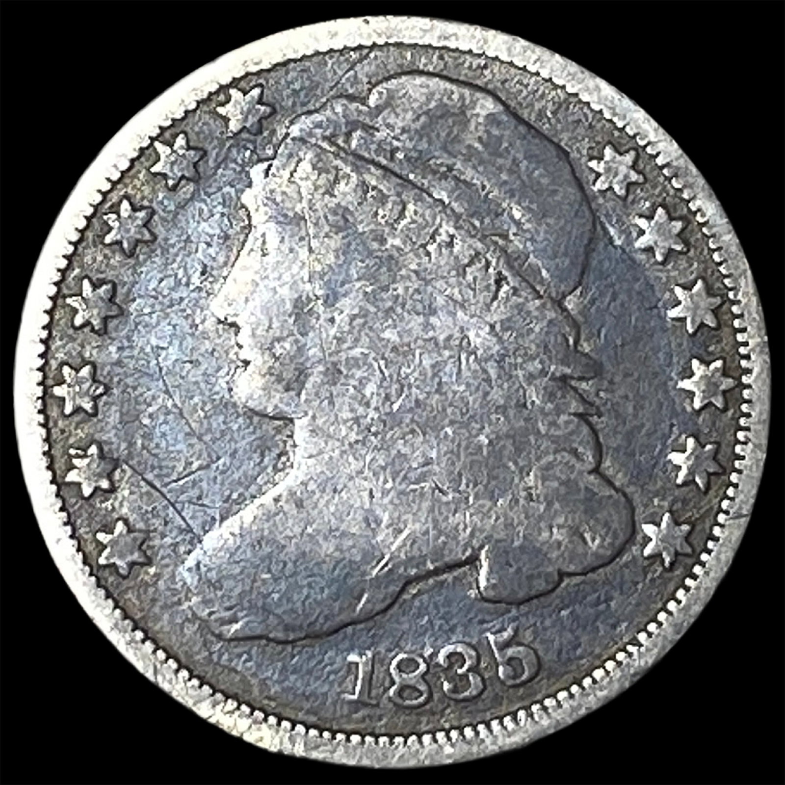 1835 Capped Bust Dime NICELY CIRCULATED (1 of 2)