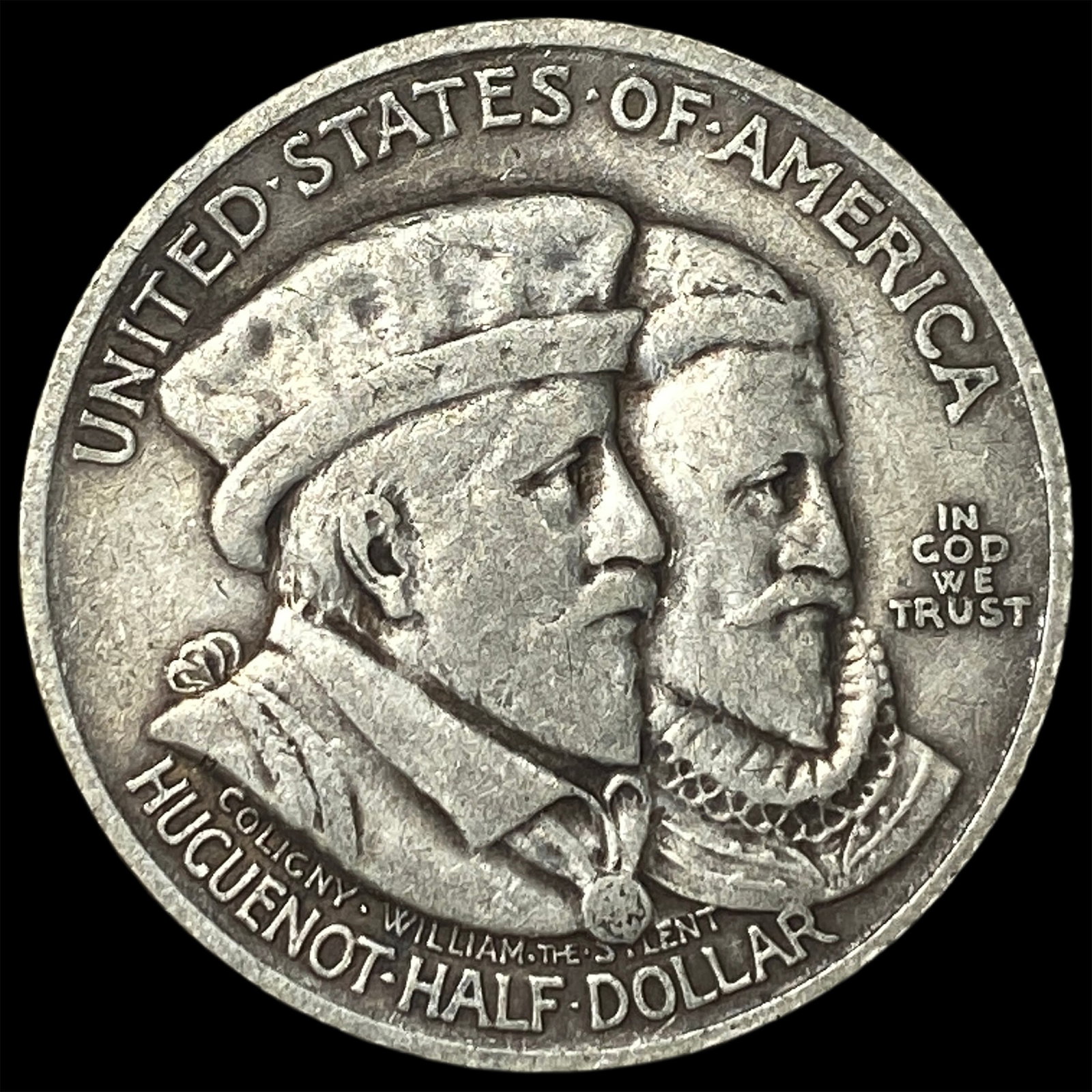 1924 Silver Huguenot Half Dollar CLOSELY UNCIRCULATED: 1924 Silver Huguenot Half Dollar CLOSELY UNCIRCULATED