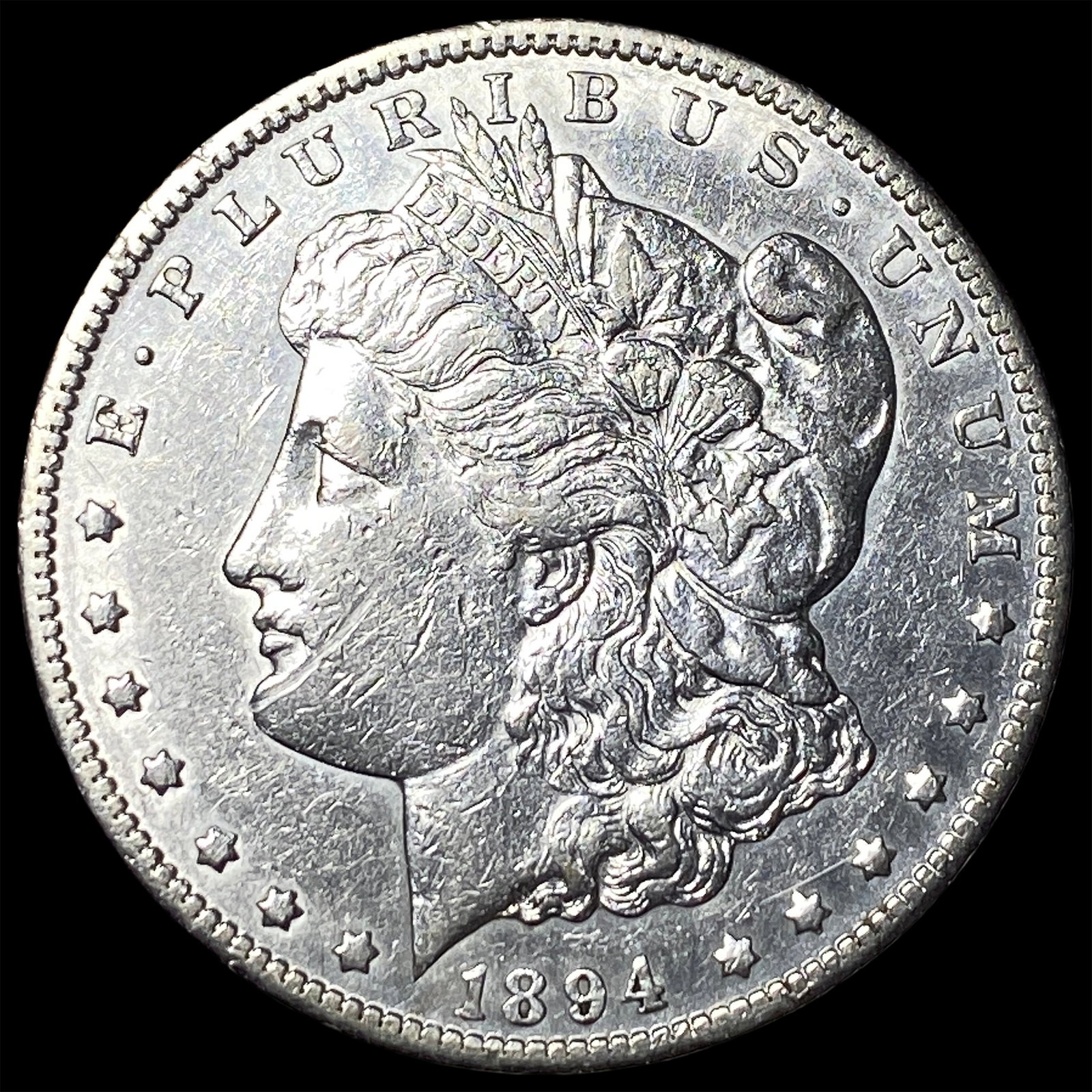 1894-S Silver Morgan Dollar CLOSELY UNCIRCULATED: 1894-S Silver Morgan Dollar CLOSELY UNCIRCULATED