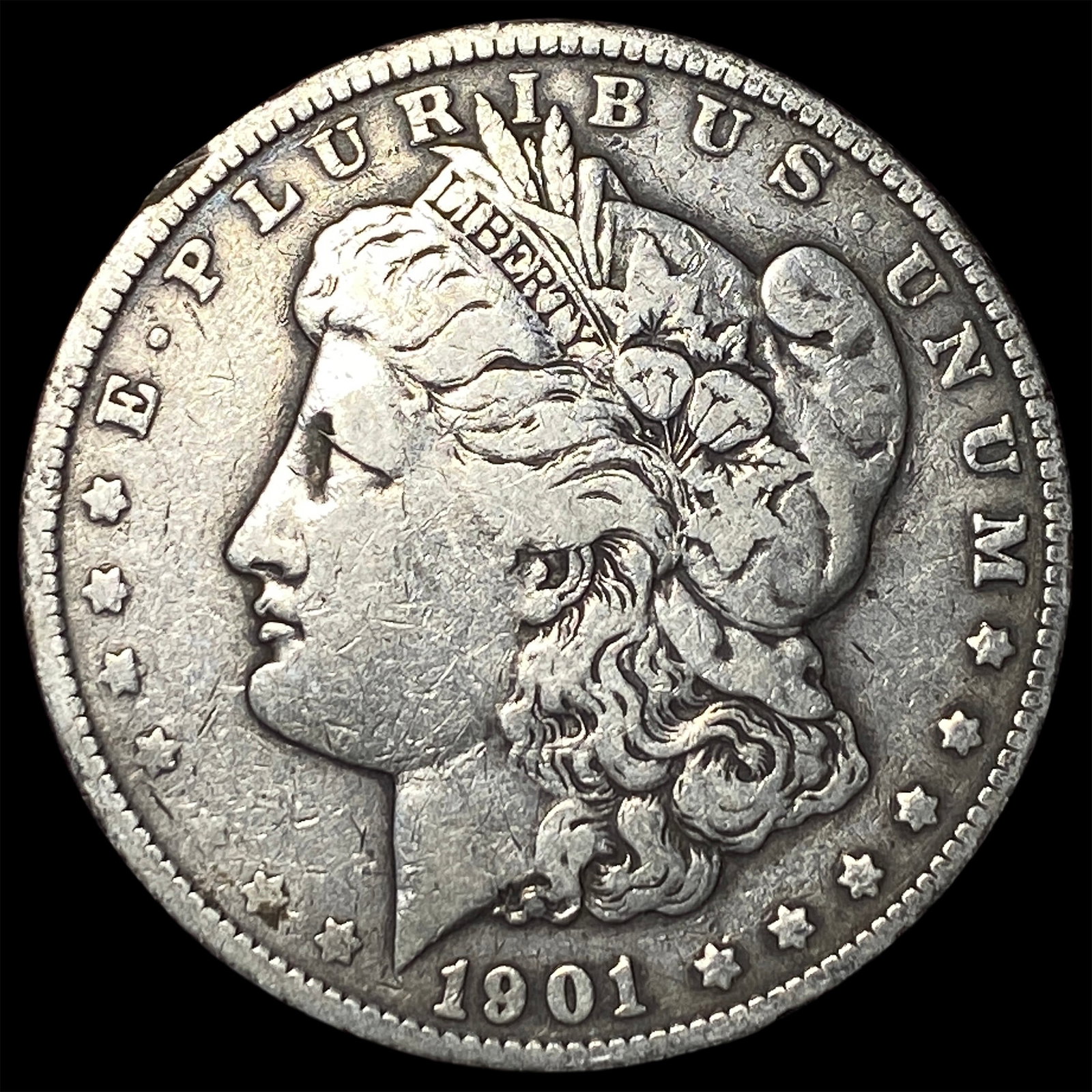 1901 Silver Morgan Dollar LIGHTLY CIRCULATED: 1901 Silver Morgan Dollar LIGHTLY CIRCULATED
