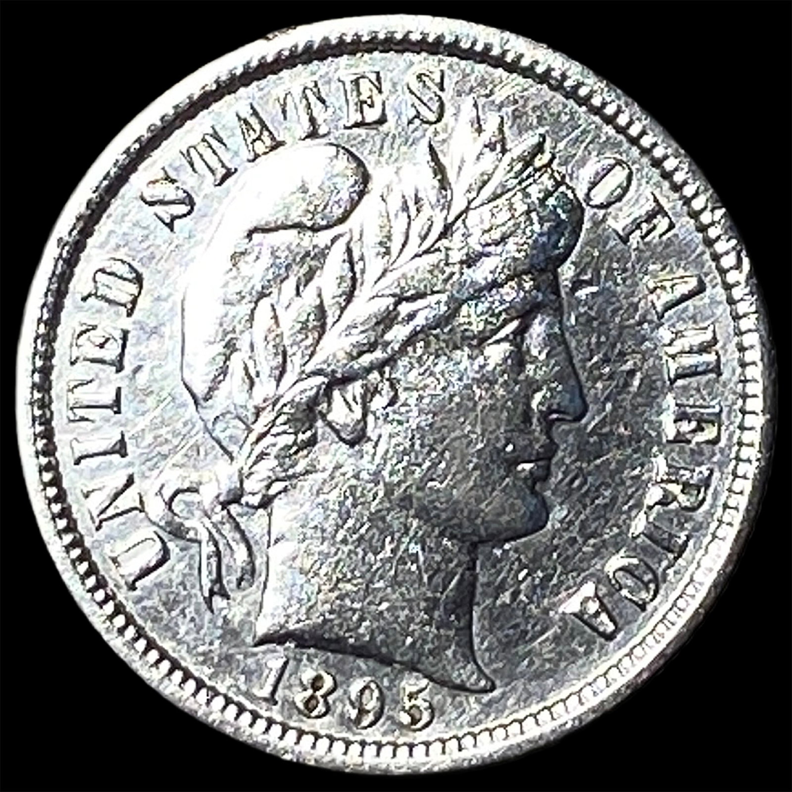1895-S Silver Barber Dime UNCIRCULATED (1 of 2)
