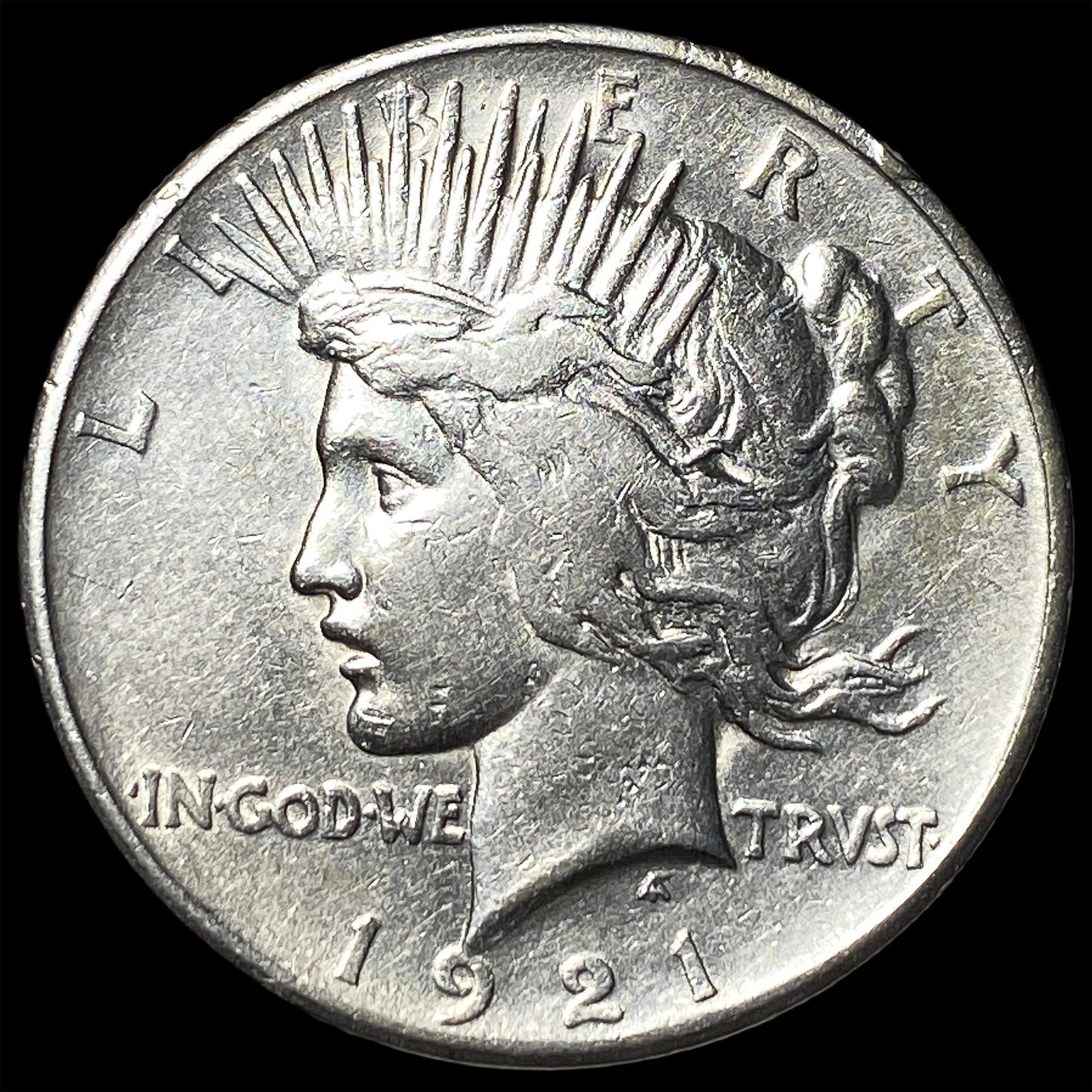 1921 Silver Peace Dollar NEARLY UNCIRCULATED (1 of 2)