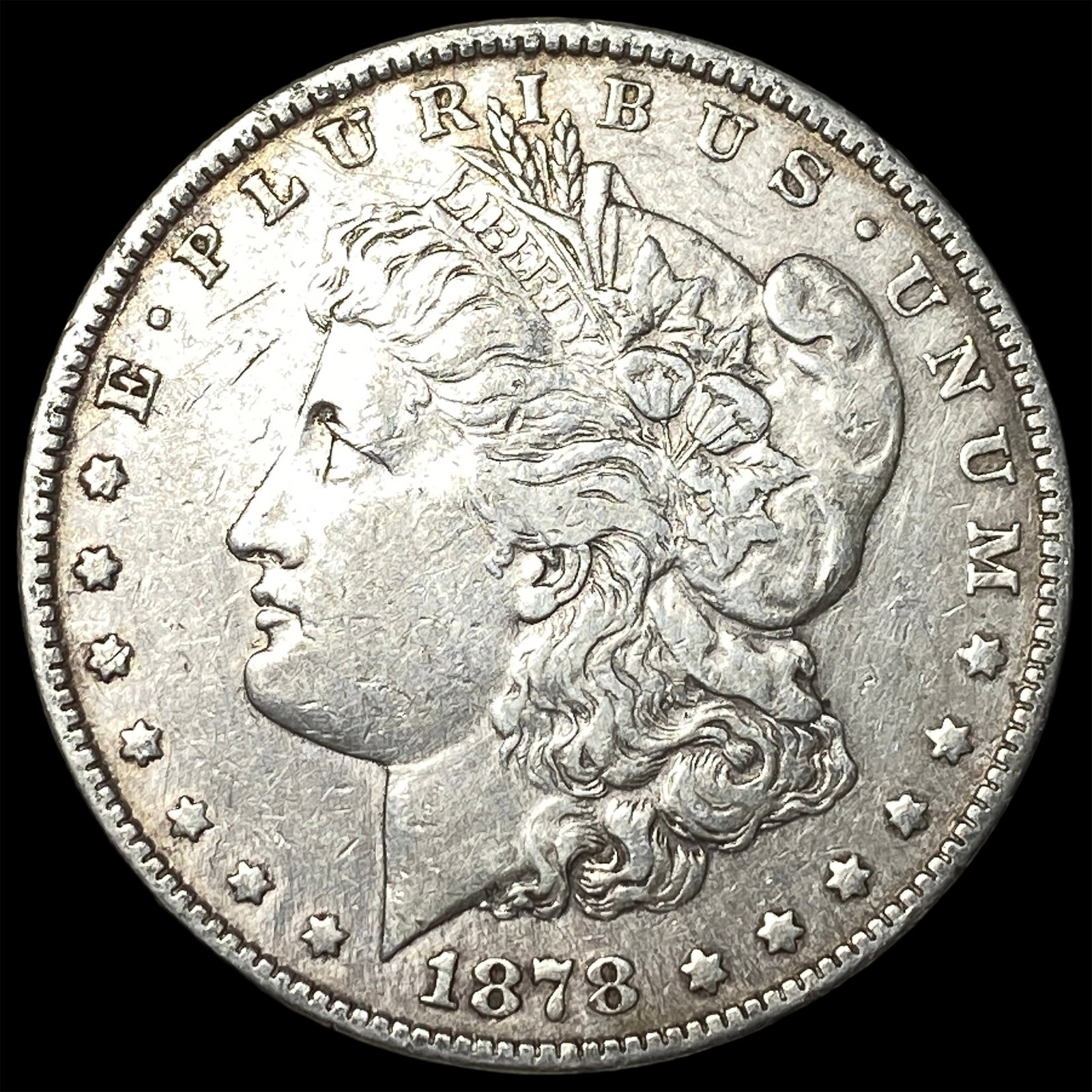 1878 Silver Morgan Dollar CLOSELY UNCIRCULATED: 1878 Silver Morgan Dollar CLOSELY UNCIRCULATED