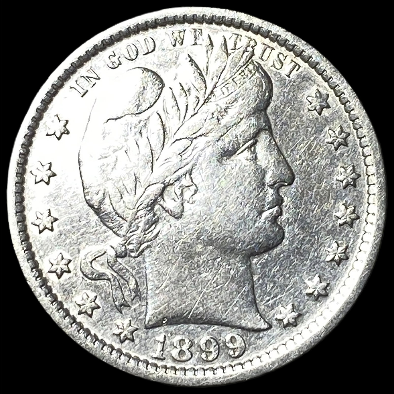 1899 Barber Silver Quarter CHOICE AU (1 of 2)