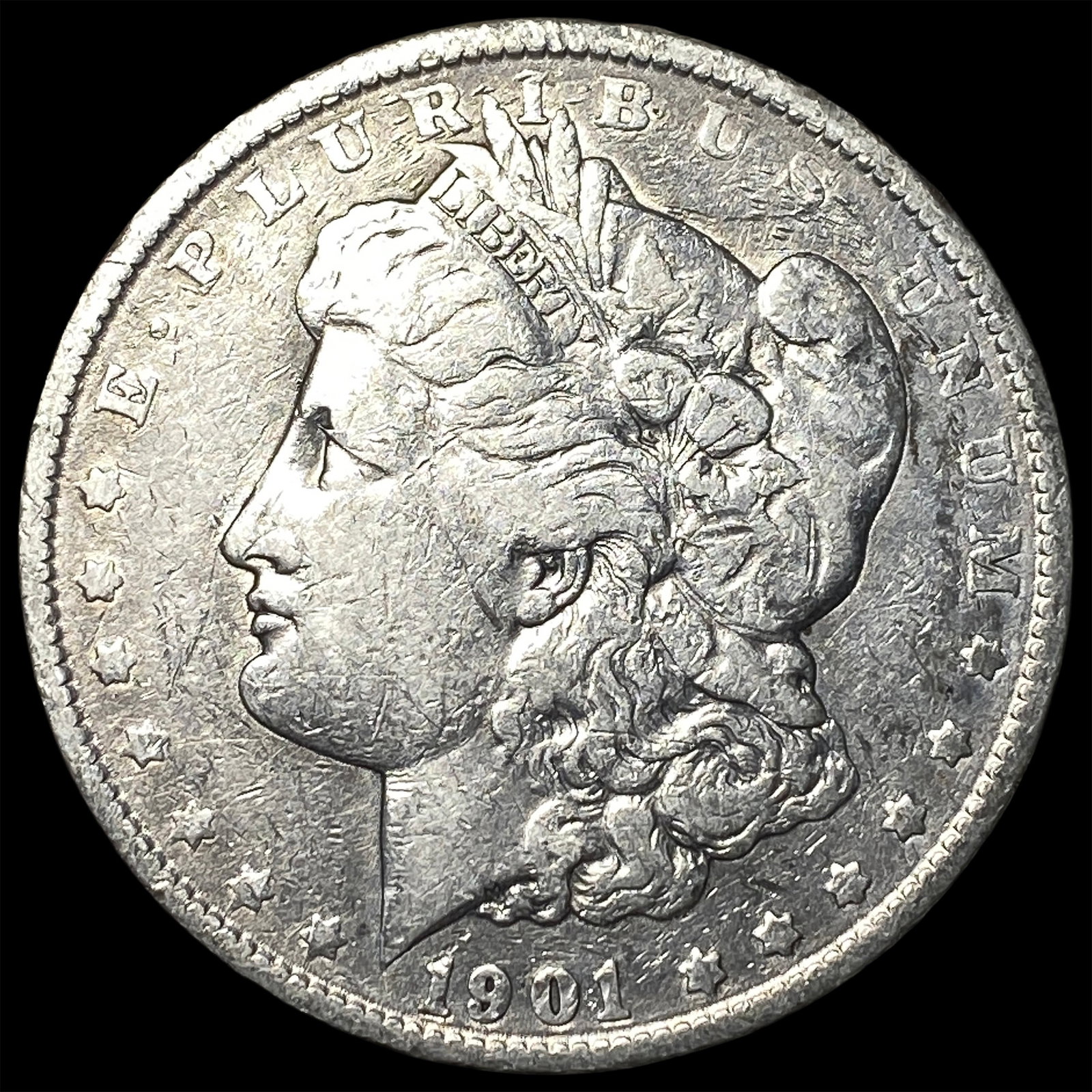 1901 Morgan Silver Dollar LIGHTLY CIRCULATED: 1901 Morgan Silver Dollar LIGHTLY CIRCULATED