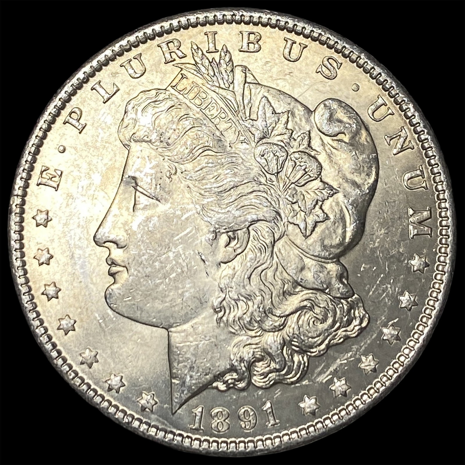 1891-S Silver Morgan Dollar CHOICE BU: 1891-S Silver Morgan Dollar CHOICE BU