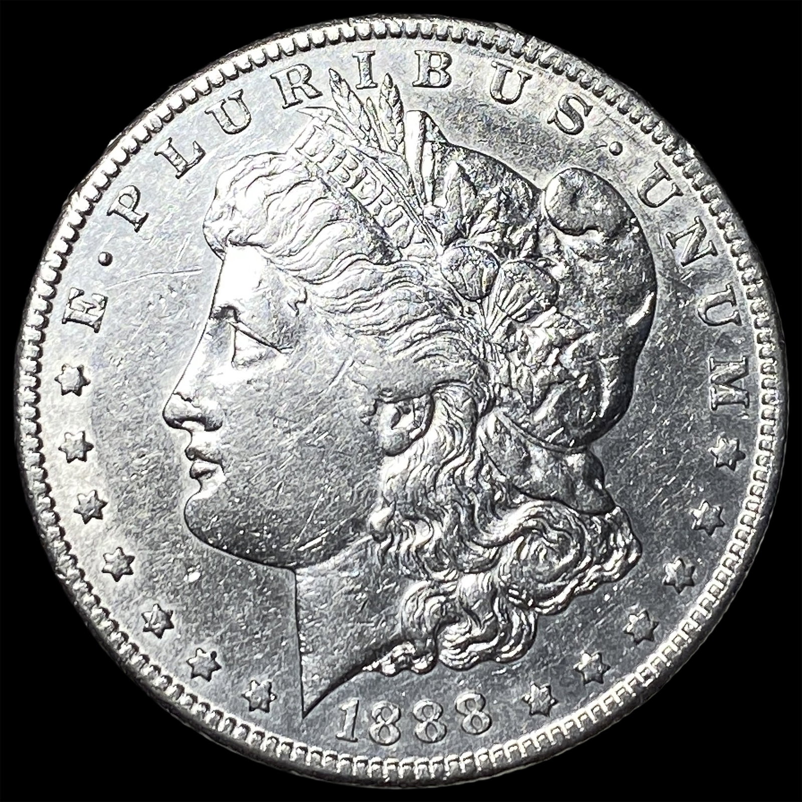 1888 Morgan Silver Dollar CHOICE AU: 1888 Morgan Silver Dollar CHOICE AU