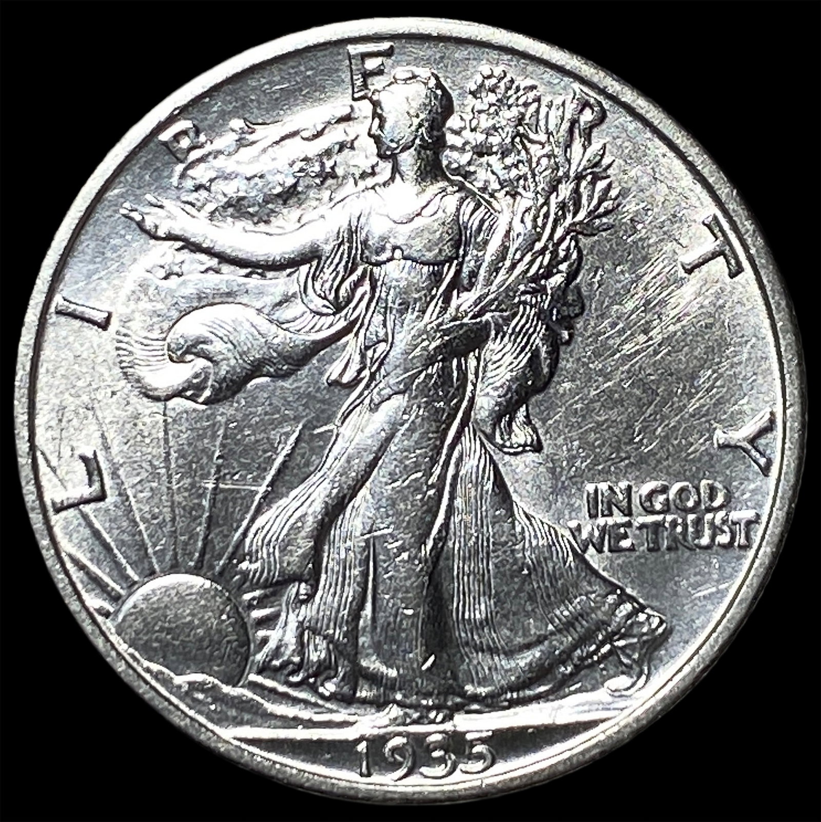 1935 Walking Liberty Half Dollar UNCIRCULATED: 1935 Walking Liberty Half Dollar UNCIRCULATED