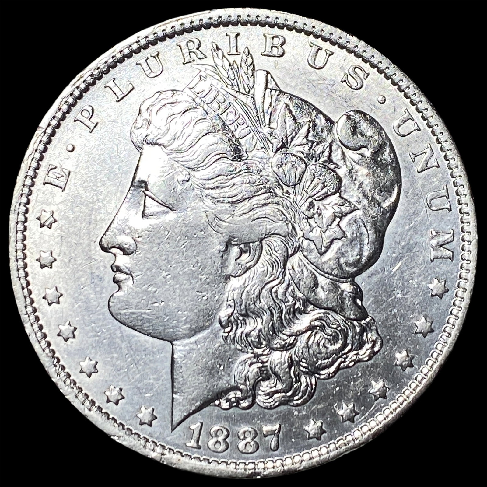 1887 Silver Morgan Dollar CHOICE AU: 1887 Silver Morgan Dollar CHOICE AU