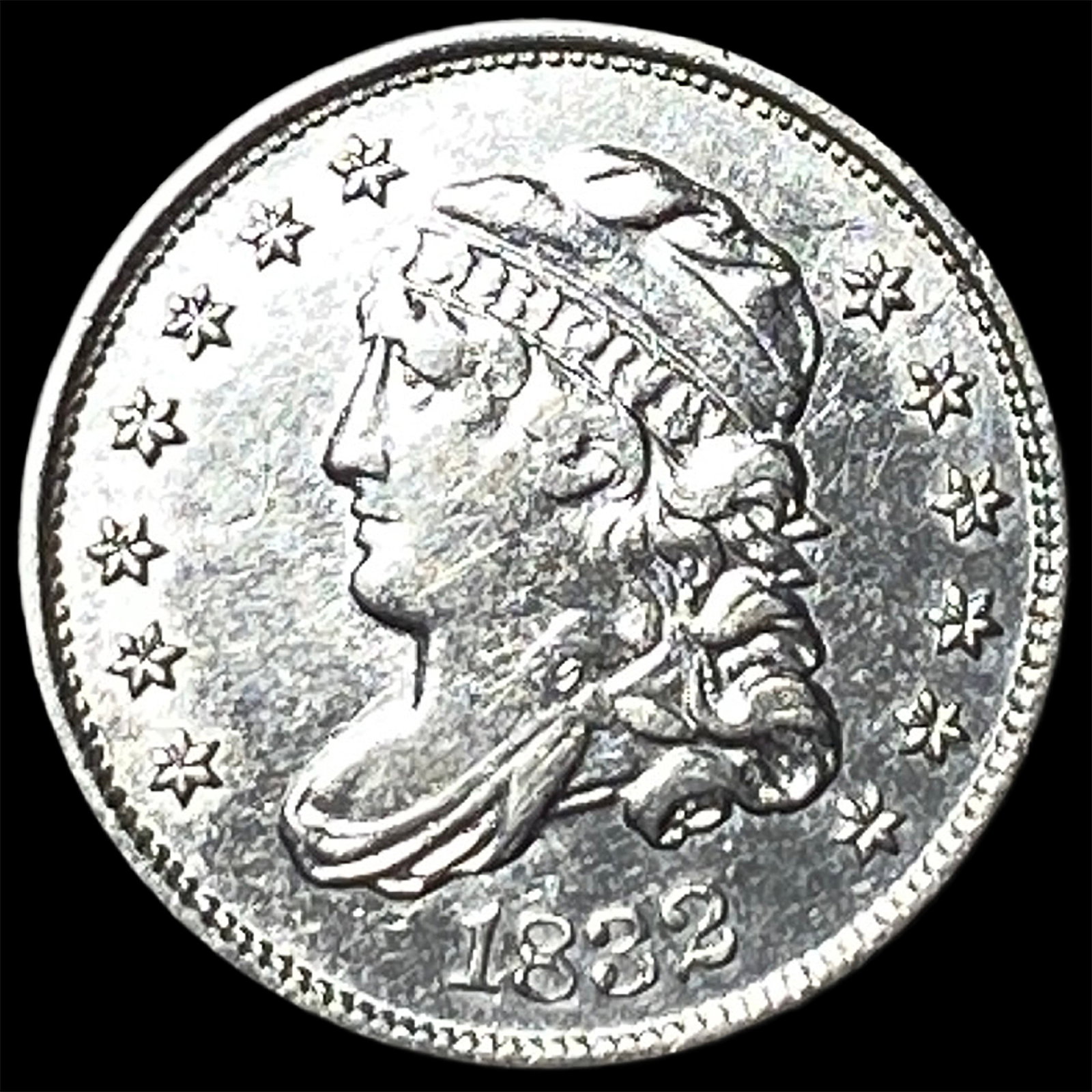 1832 Silver Capped Bust Half Dollar CHOICE AU (1 of 2)