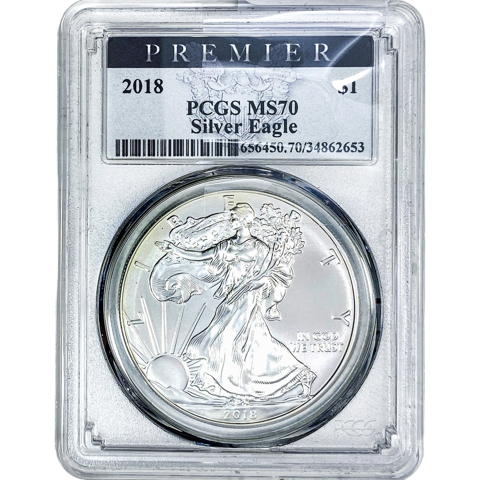 2018 Silver Eagle ANACS MS70 (1 of 2)